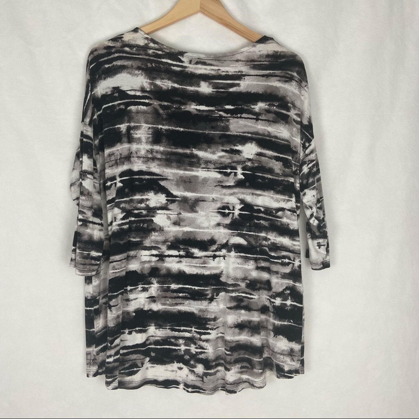 Cynthia Rowley Cynthia Rowley Women's Hi Low Tunic Short Sleeve Size 1X Size XL / US 12-14 / IT 48-50 - 4 Thumbnail