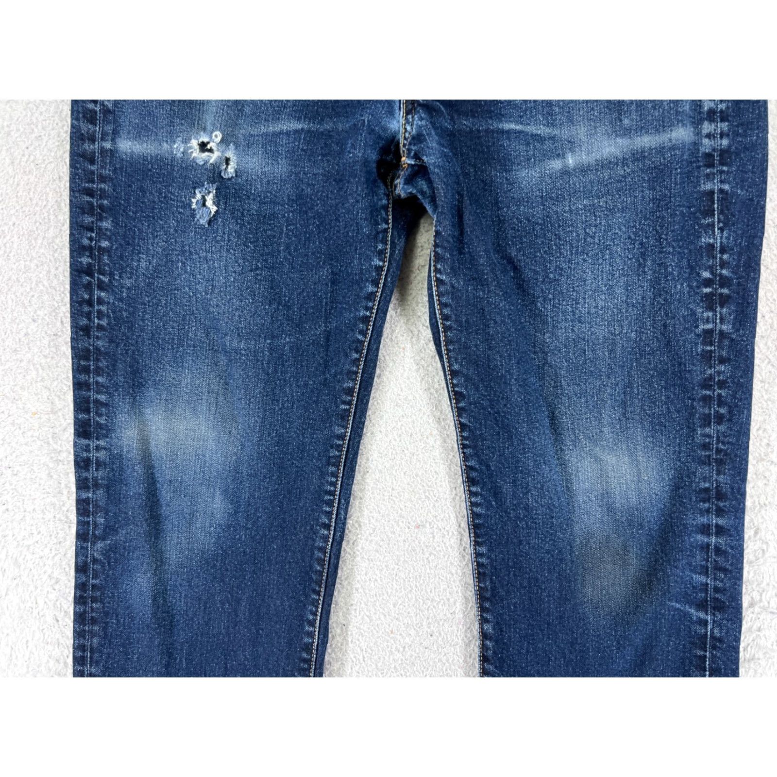 Levi's VINTAGE Levi's Jeans 514 32x30 Blue Denim 5-Pocket Cotton Blend Regular Men Adult Dark Wash Size US 32 / EU 48 - 3 Thumbnail