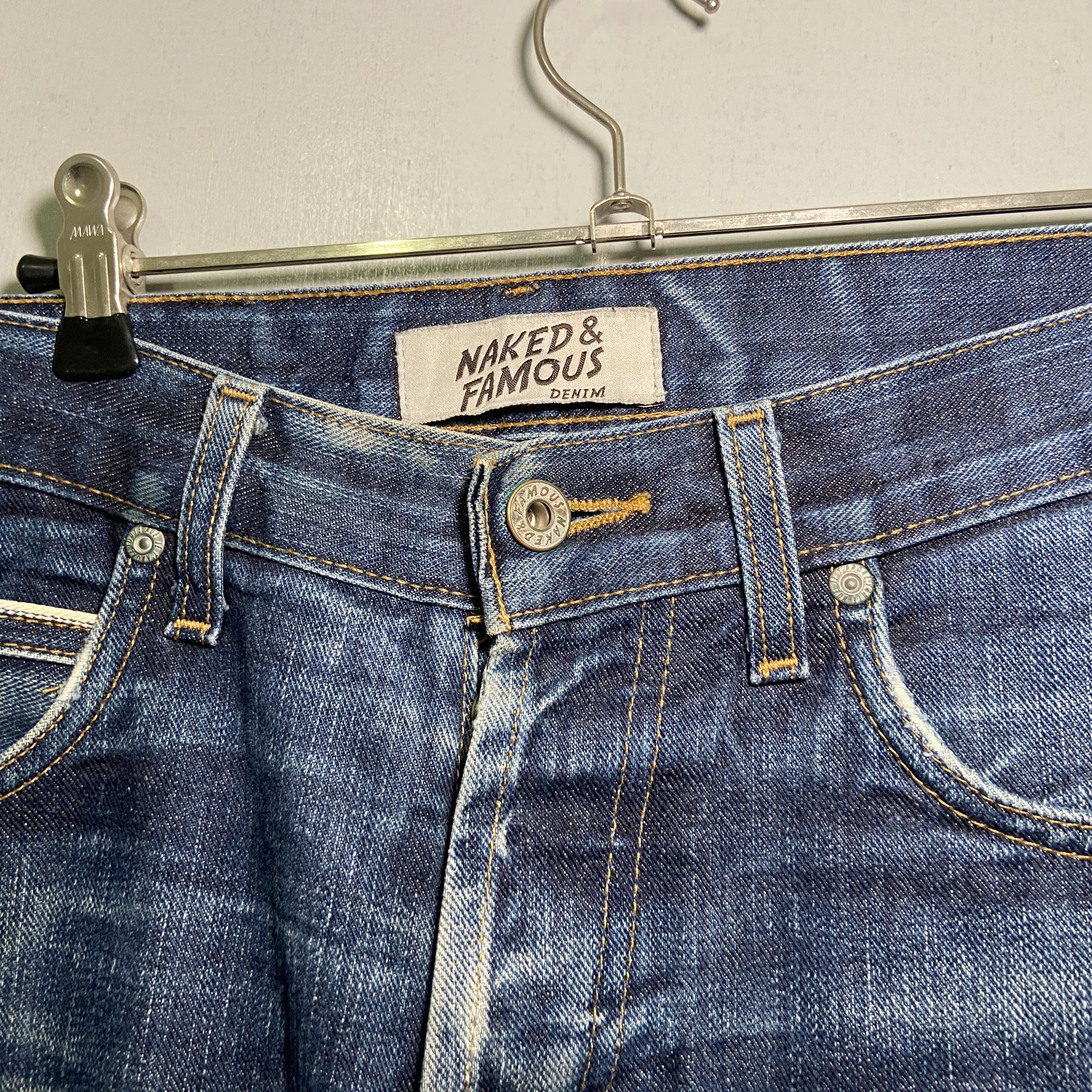 Naked & Famous Naked & Famous Selvedge Distressed Jeans Size US 32 / EU 48 - 2 Thumbnail