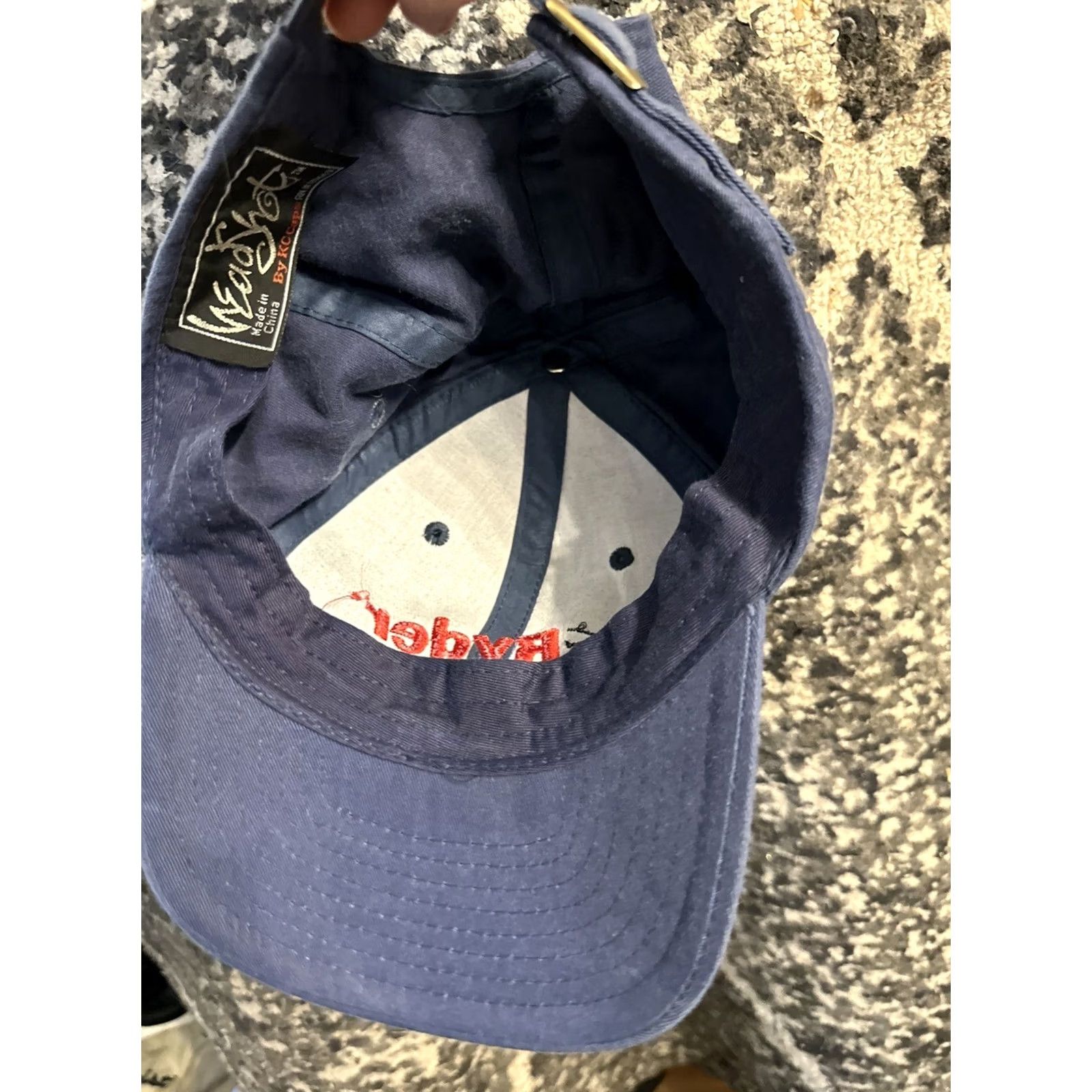 Vintage VINTAGE Headshot Ryder Strap back Adjustable Hat Baseball Cap Corduroy Blue Men Adjustable Cap Size ONE SIZE - 4 Thumbnail