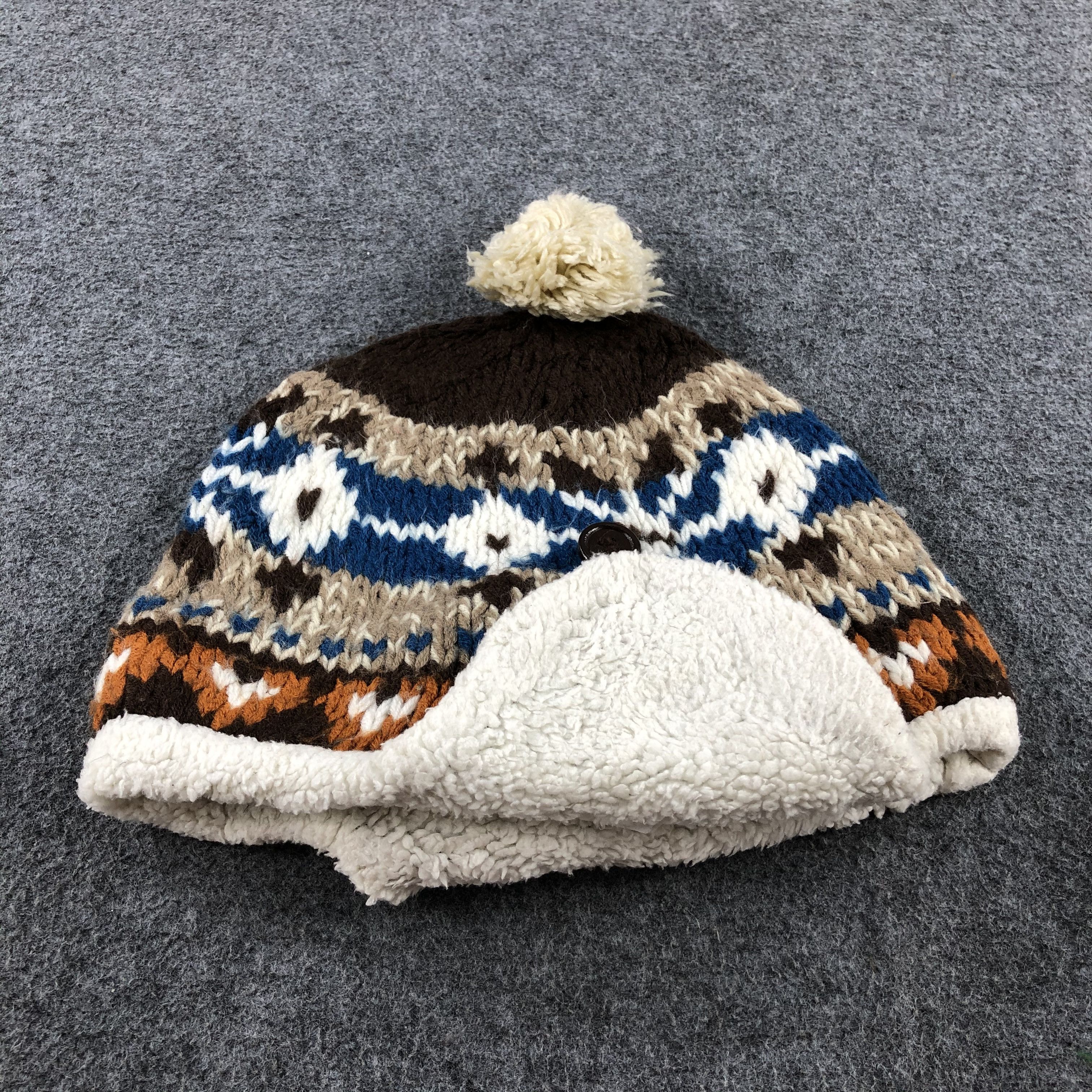 Vintage Ski Earflap Ushanka Bobble Beanie Snowcap Snow Hat B480 Size ONE SIZE - 5 Thumbnail
