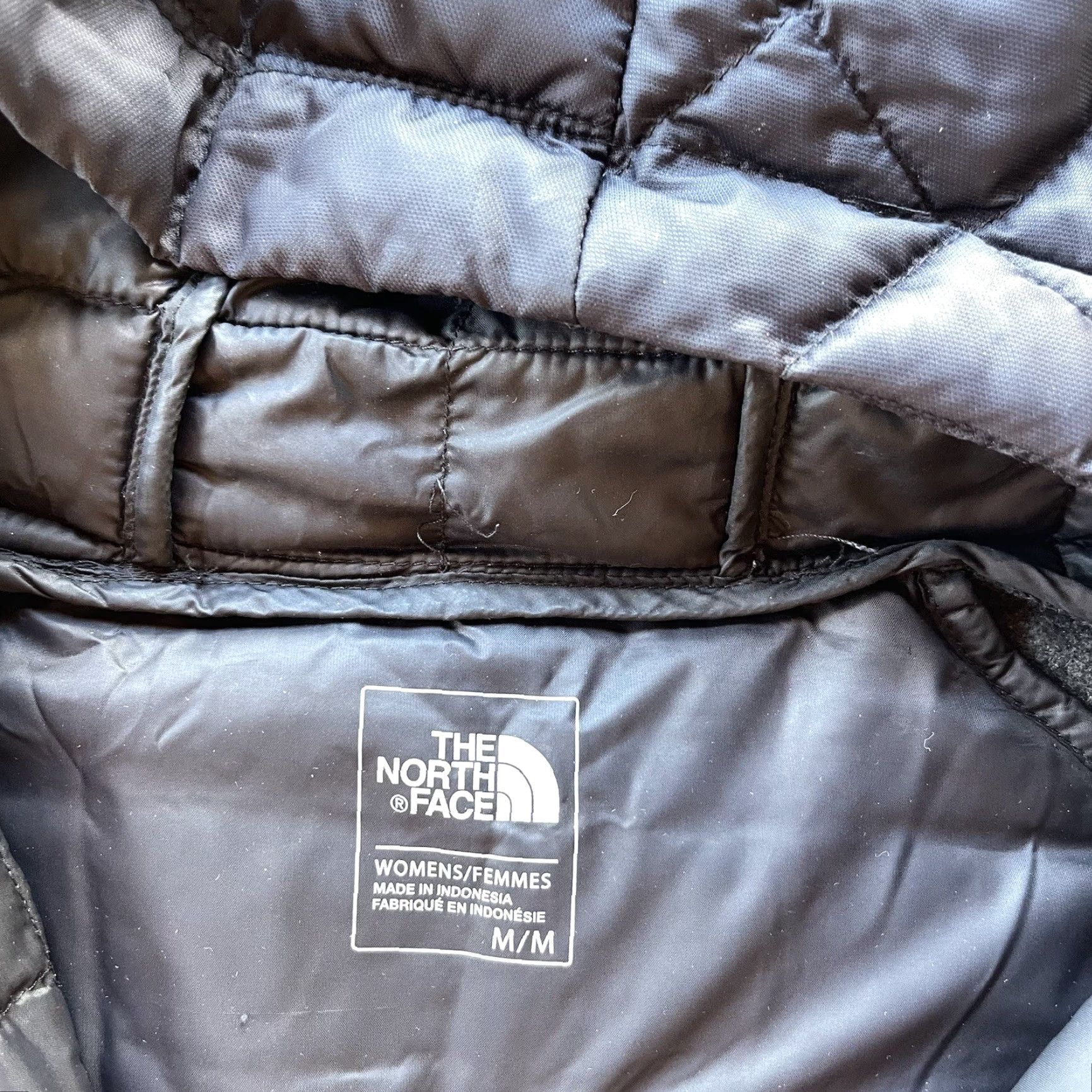 The North Face The North Face Womens Jacket Medium Black Thermoball Puffer Zip Up Outdoor Hike Size M / US 6-8 / IT 42-44 - 7 Thumbnail