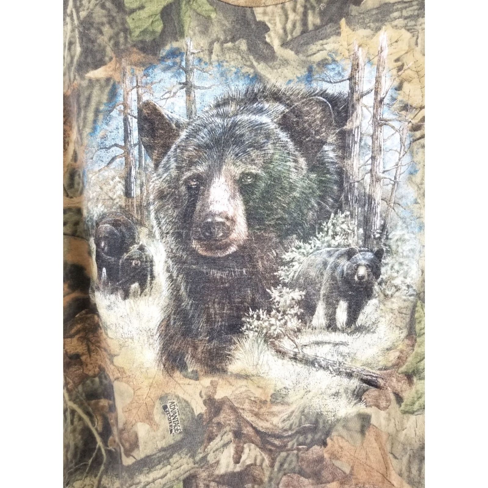 Vintage VINTAGE 90' CAMOUFLAGE BEARS T-SHIRT XLARGE MADE IN USA Size US XL / EU 56 / 4 - 2 Thumbnail