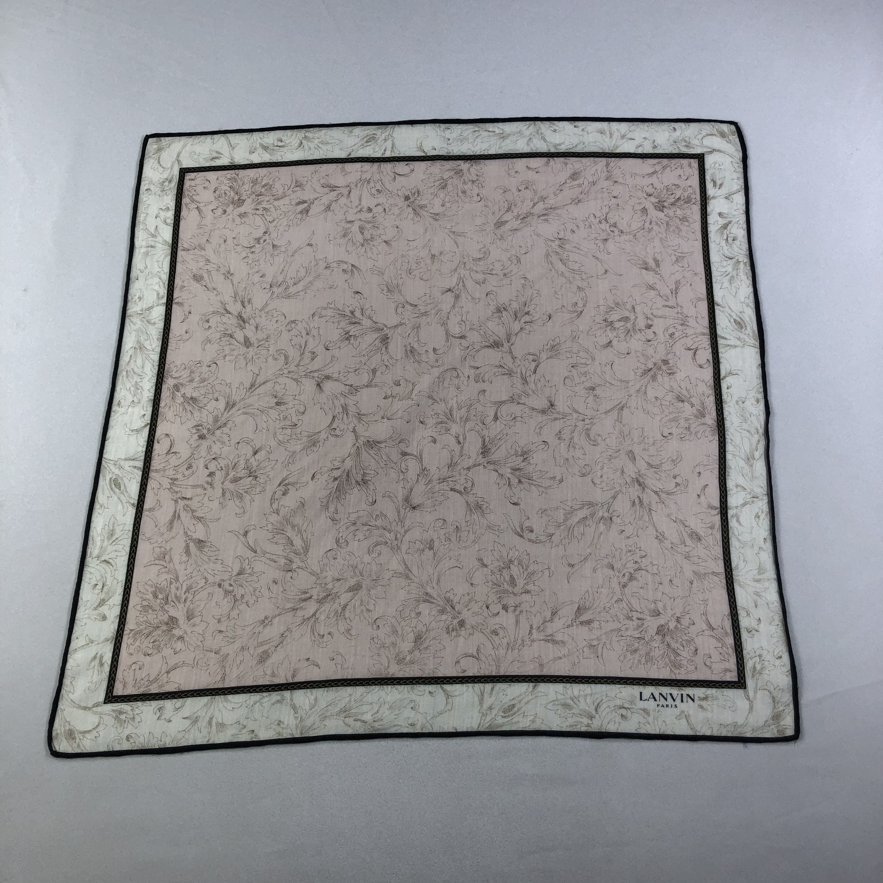 Lanvin × Vintage Lanvin Hand Rolled Handkerchief Neckerchief Bandana H1837 Size ONE SIZE - 2 Thumbnail