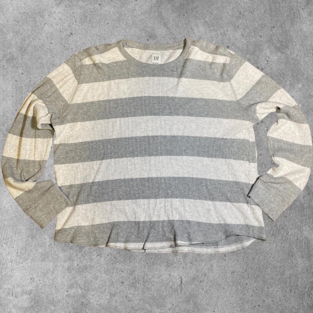 Gap Vintage Boxy Gap Striped Longsleeve Size US M / EU 48-50 / 2 - 2 Thumbnail