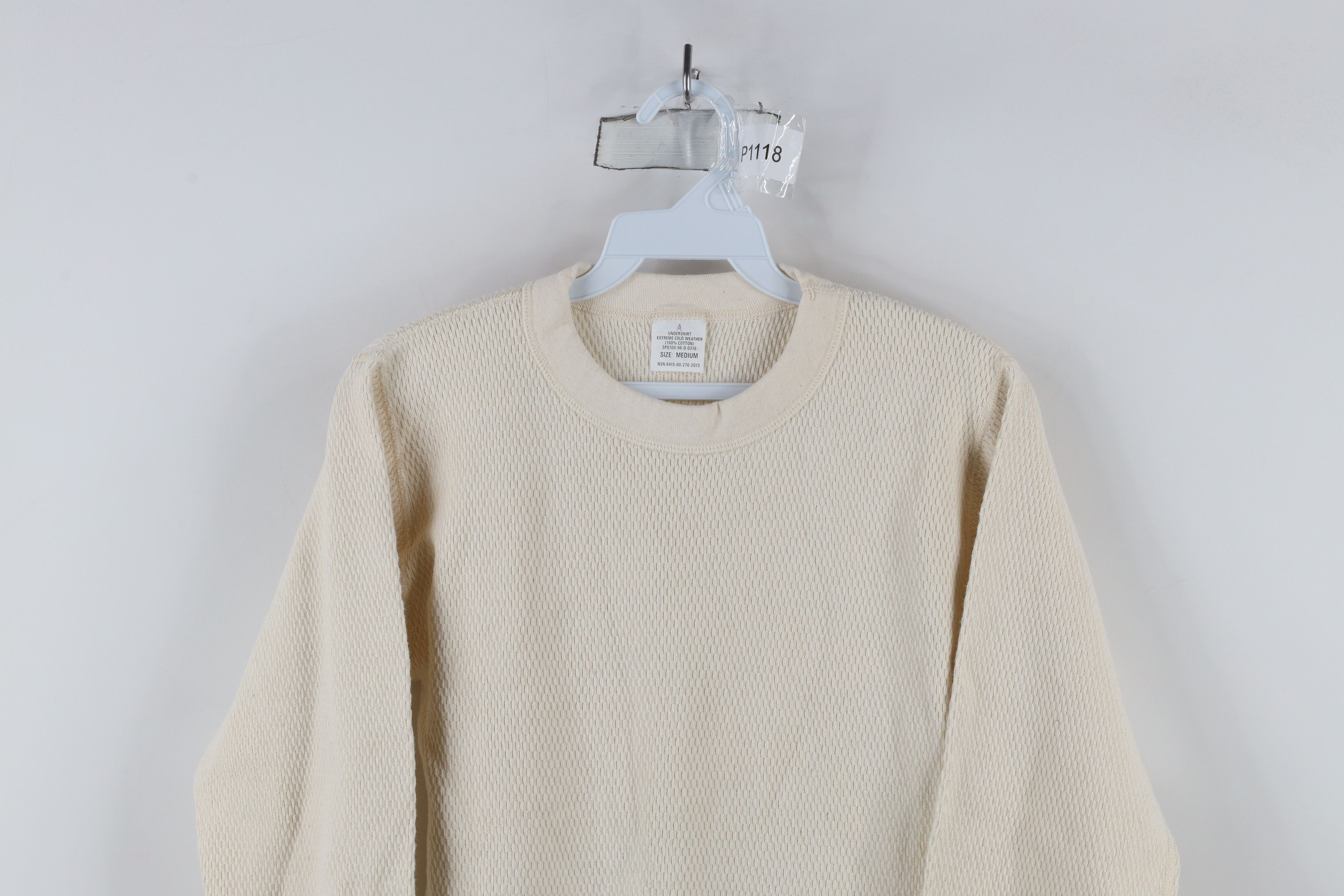 Vintage Vintage 90s Streetwear Thermal Waffle Knit T-Shirt USA Size US M / EU 48-50 / 2 - 2 Thumbnail