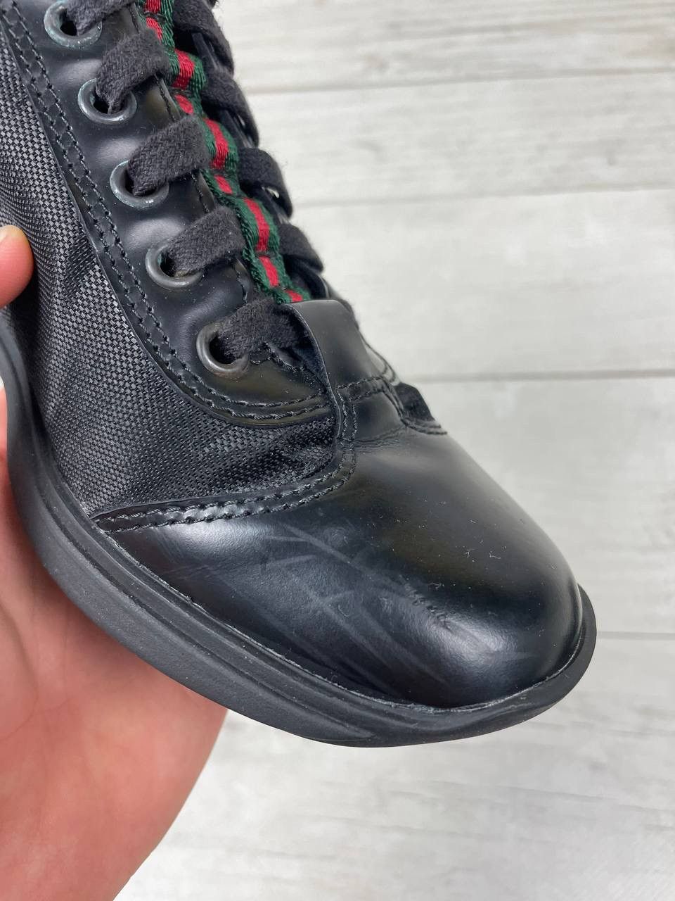 Gucci Vintage Gucci Leather Sneakers GG Size US 5.5 / IT 35.5 - 16 Thumbnail