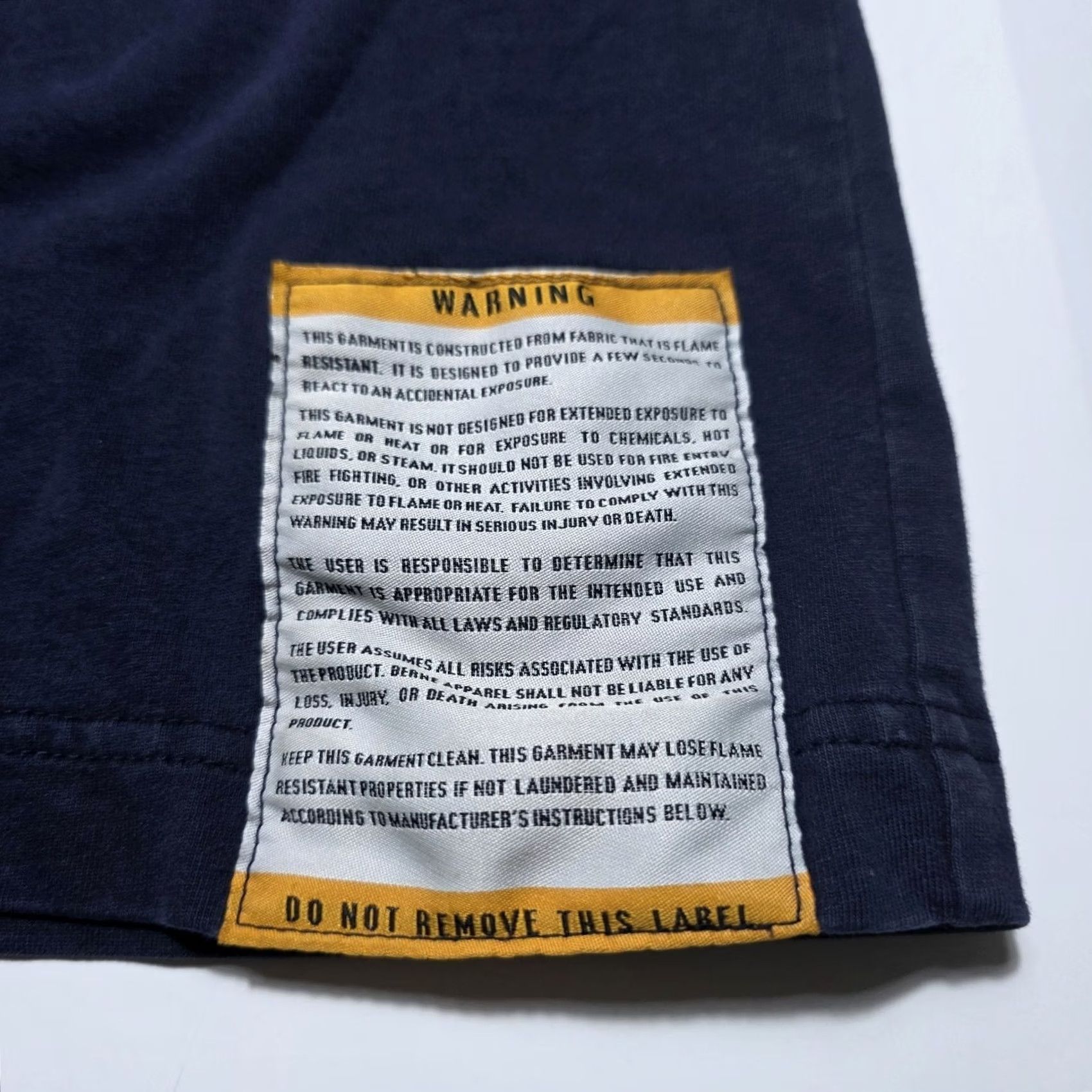 Vintage Berne Flame Resistant Crewneck Pocket T-Shirt Long Sleeve Size Large Tall Blue Men Size US L / EU 52-54 / 3 - 3 Thumbnail