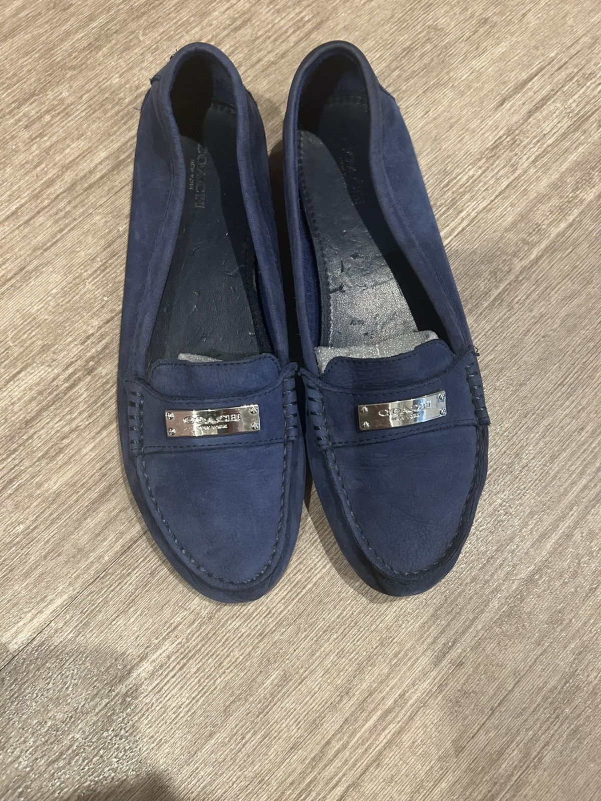 Coach Coach Navy Blue Loafers Size US 8.5 / IT 38.5 - 2 Thumbnail