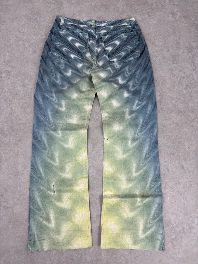 Roberto Cavalli SS2001 Roberto Cavalli Blue Denim Glitter Gradient Jeans Size 26" / US 2 / IT 38 - 6 Thumbnail