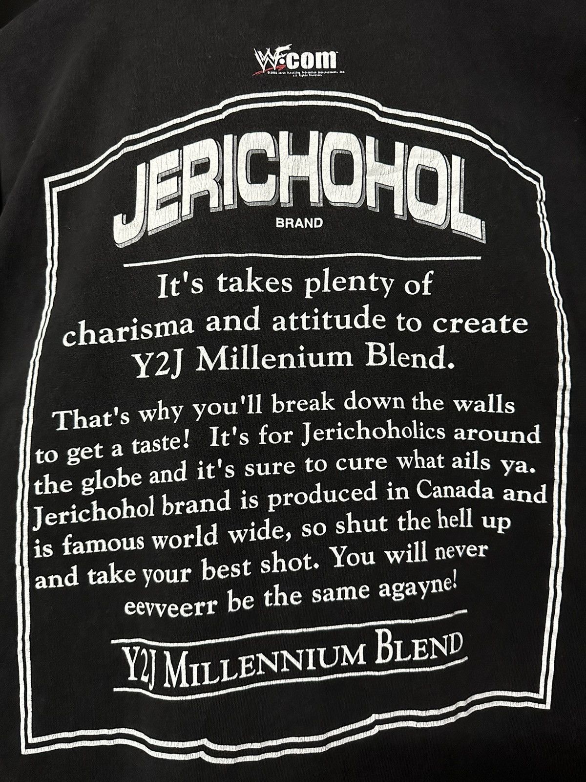 Vintage × WCW/nWo × WWF Vintage Jerichohol Y2j Wwf Faded Oversize Tee Size US XXL / EU 58 / 5 - 7 Thumbnail
