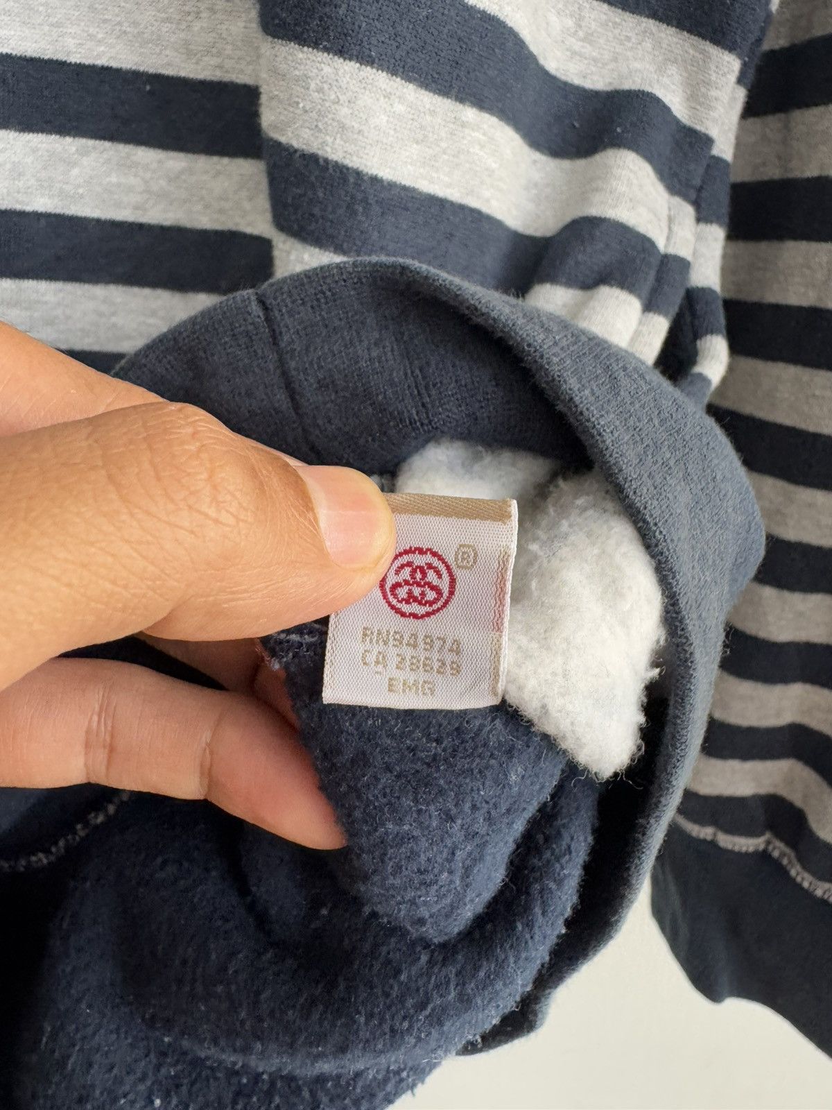 Stussy STUSSY STRIPE WITH WHITE LOGO HOODIE Size US L / EU 52-54 / 3 - 8 Thumbnail