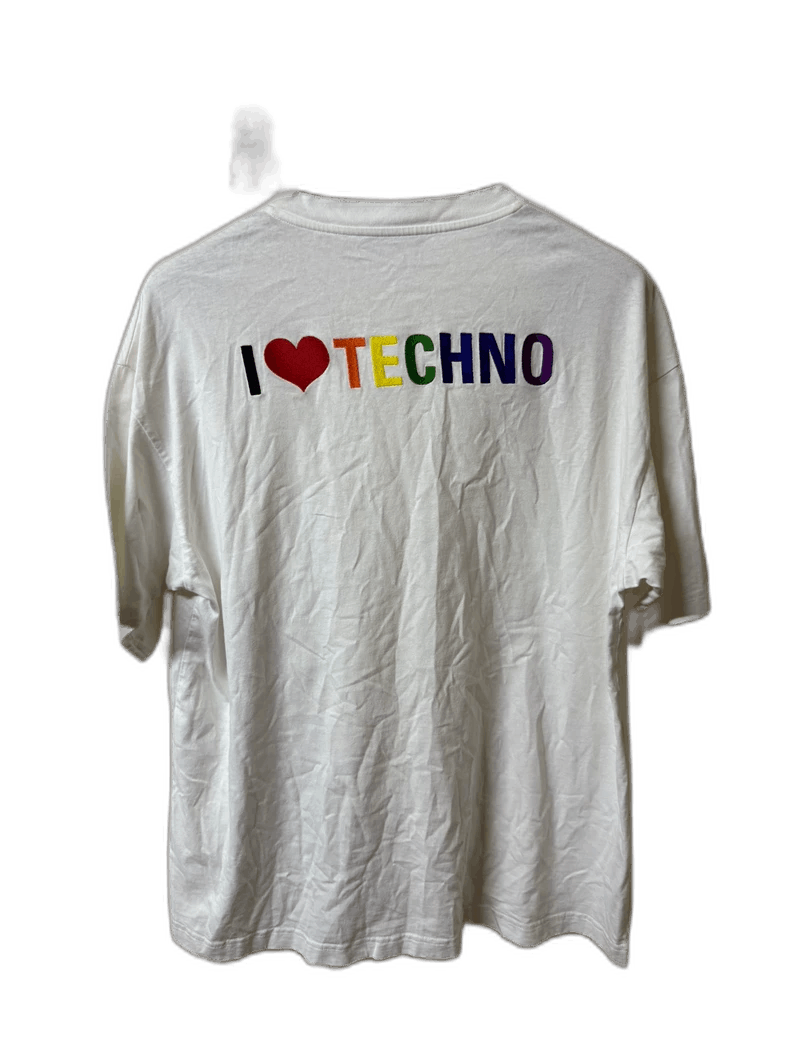 Balenciaga I Love Techno Short Sleeve Shirt Size US M / EU 48-50 / 2 - 1 Thumbnail