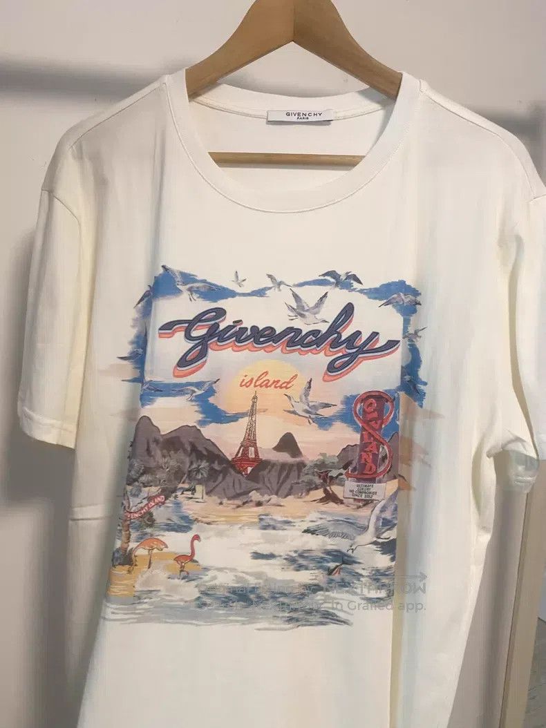 Givenchy Givenchy Island Scenery Retro Oil Painting Print Short Sle Size US M / EU 48-50 / 2 - 6 Thumbnail