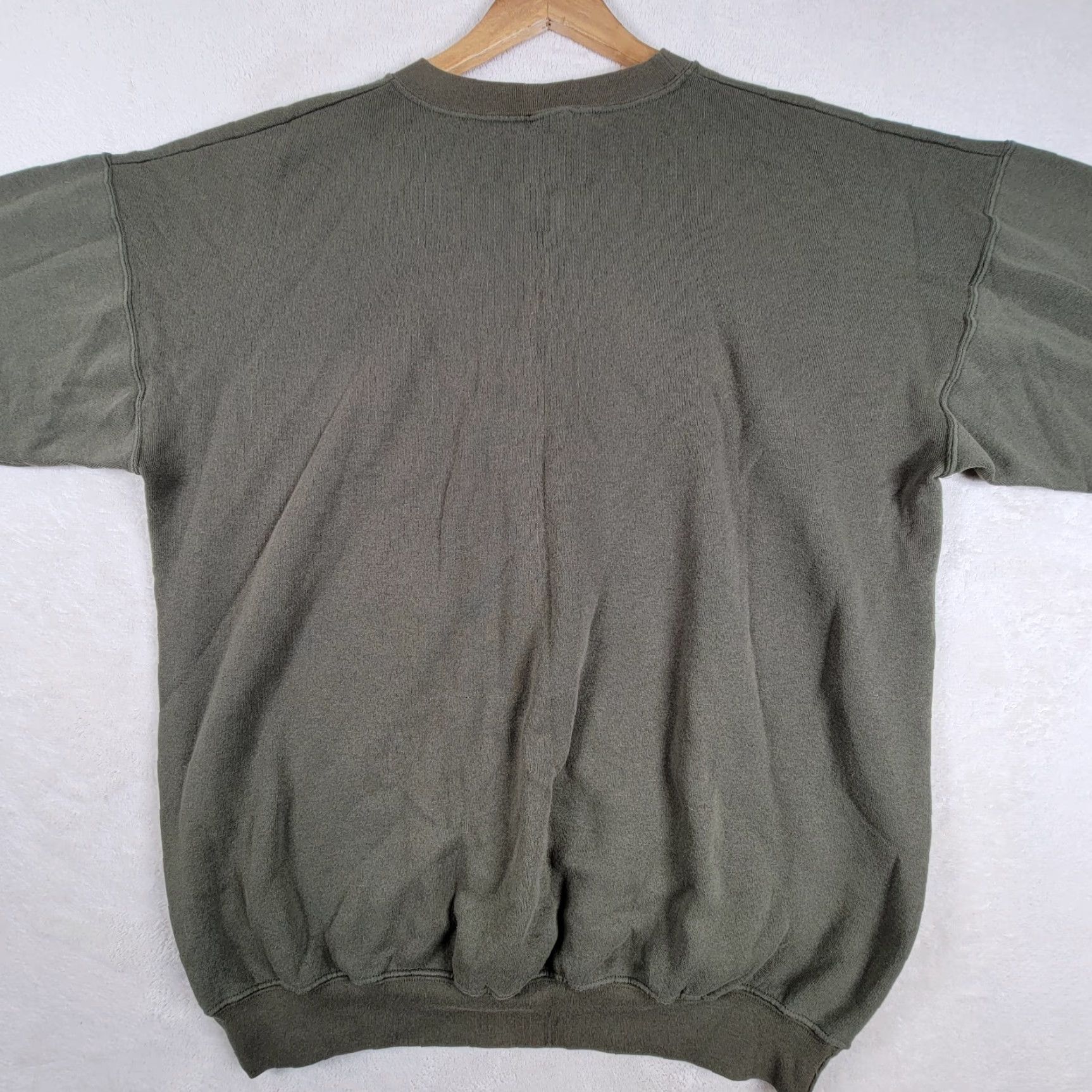 Vintage VINTAGE USMC Sweatshirt Crewneck XL Green United States Made In USA Mens Pullover Casual 90s Military Size US XL / EU 56 / 4 - 3 Thumbnail