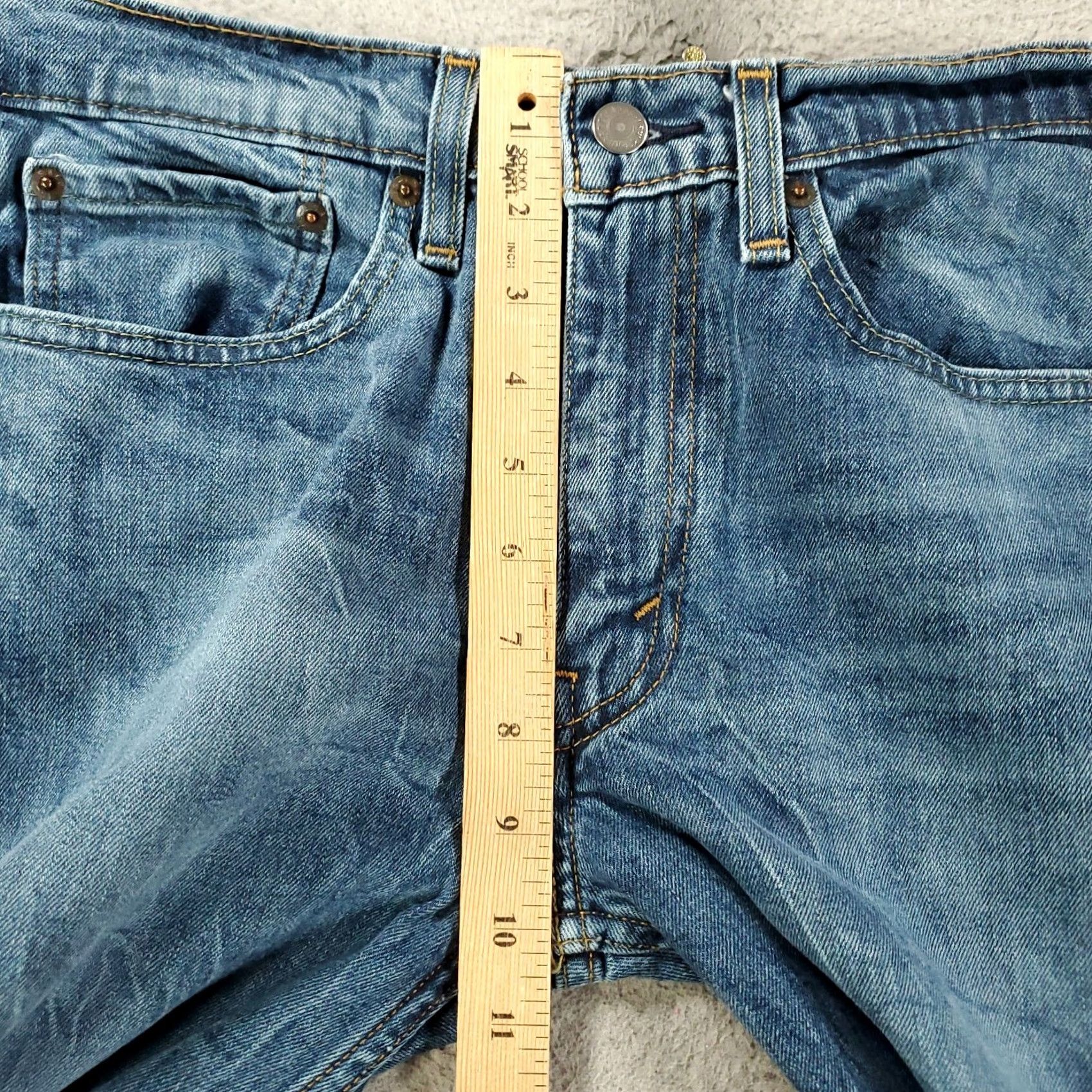 Levi's Levi's 514 Jeans Mens 31x30 Blue Denim Straight Fit Comfort Stretch Regular 5-Pocket Size US 31 - 3 Thumbnail