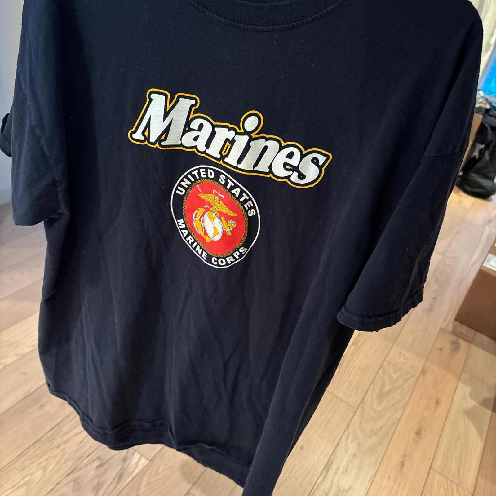 Gildan Black Marines shirt Size US XL / EU 56 / 4 - 3 Thumbnail