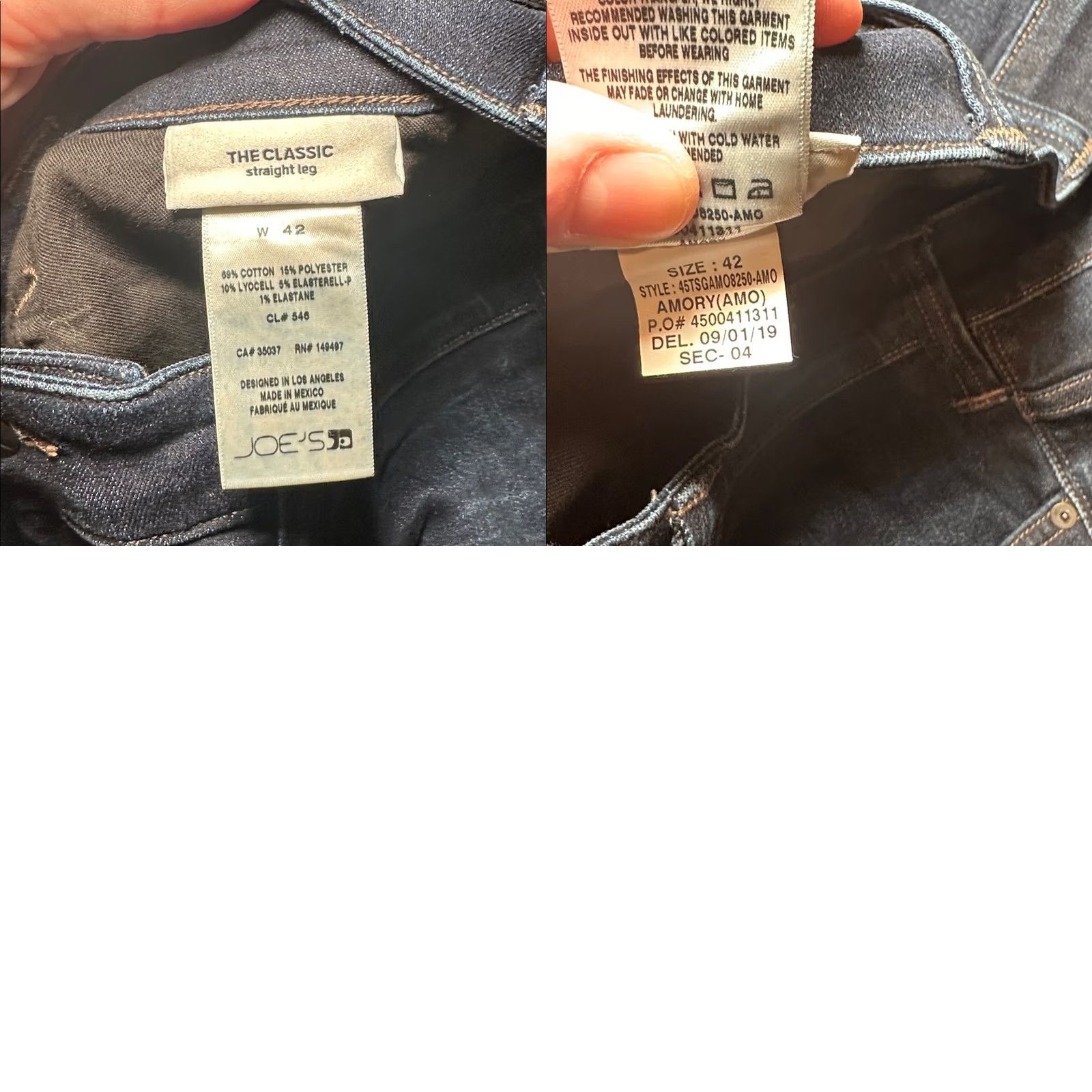 Vintage VINTAGE Joe's Jeans The Classic Straight Stretch Amory Dark Wash Jeans 42 Mens Regular 42 Blue 30 Inseam Size US 42 / EU 58 - 8 Thumbnail
