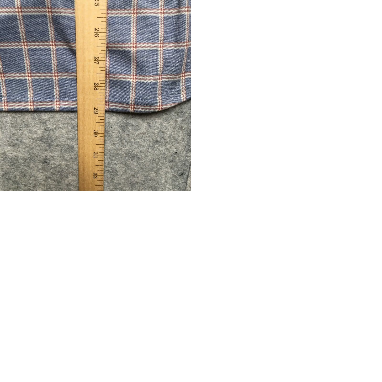 Vintage State & Liberty Plaid Shirt Mens Large Blue Athletic Fit Shirt Size US L / EU 52-54 / 3 - 9 Thumbnail
