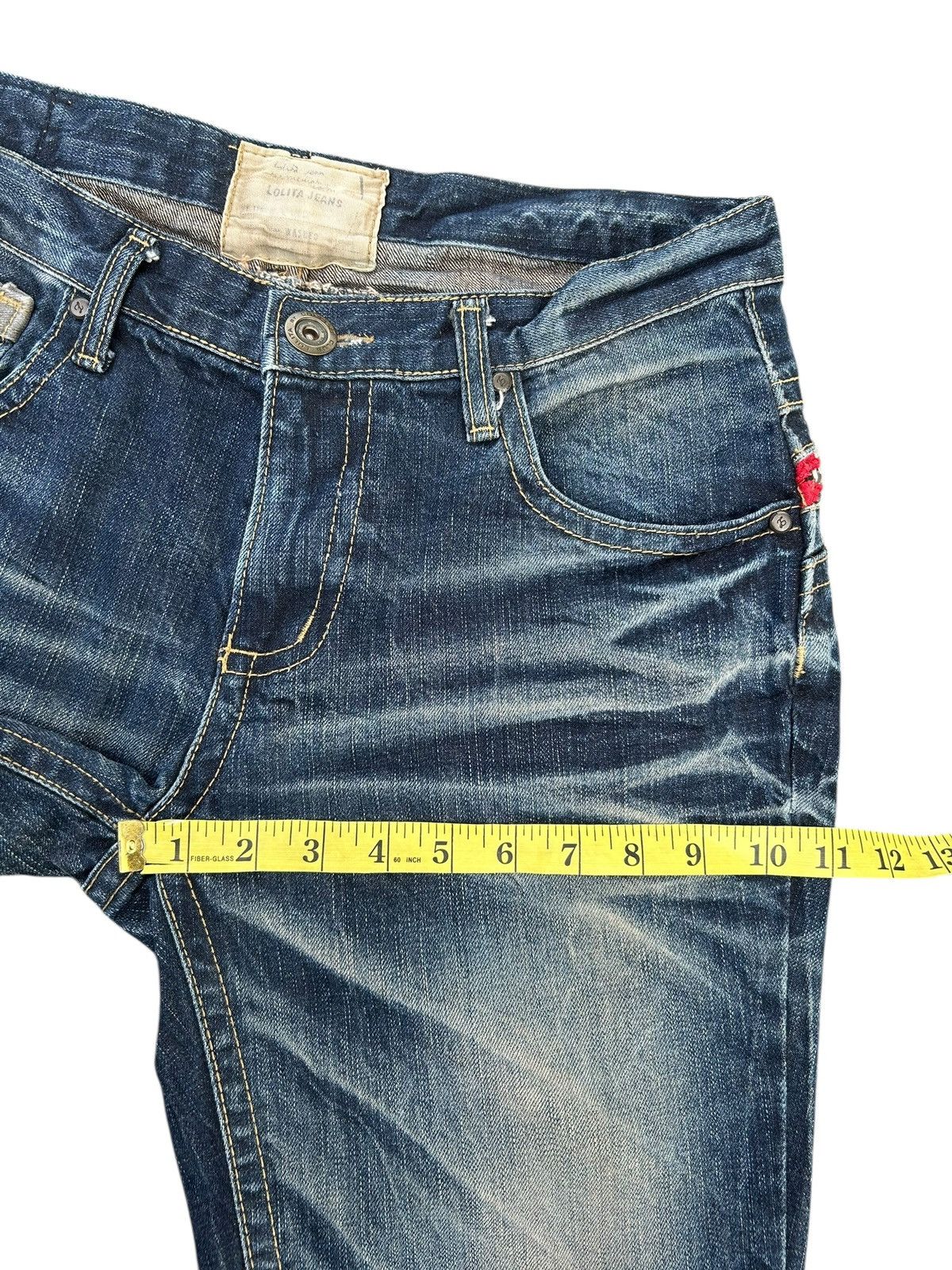 Kapital FLARE YOSHITOMO NARA LOLITA Vintage Distressed Denim Jeans Size US 34 / EU 50 - 16 Thumbnail