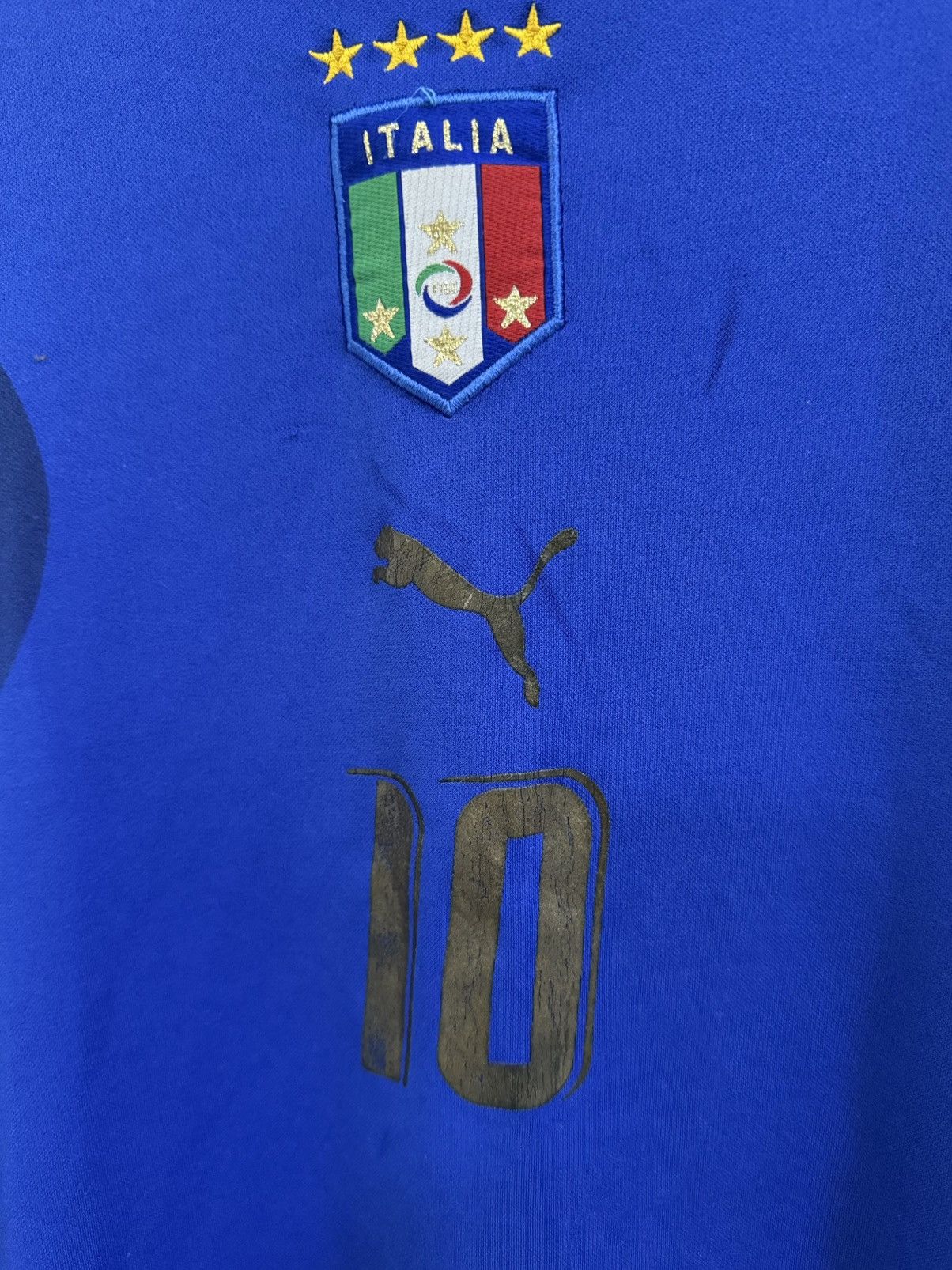 Band Tees TOTTI ITALY 🇮🇹 ITALIA tee fan away jersey football world cup Size US XL / EU 56 / 4 - 3 Thumbnail