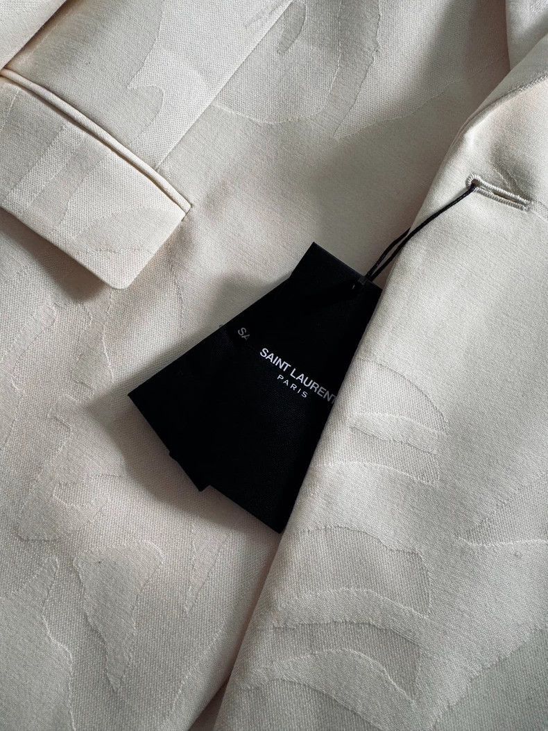 Saint Laurent Paris Saint Laurent Paris White Spring/Summer Poster Jacket-2506 Size US M / EU 48-50 / 2 - 3 Thumbnail