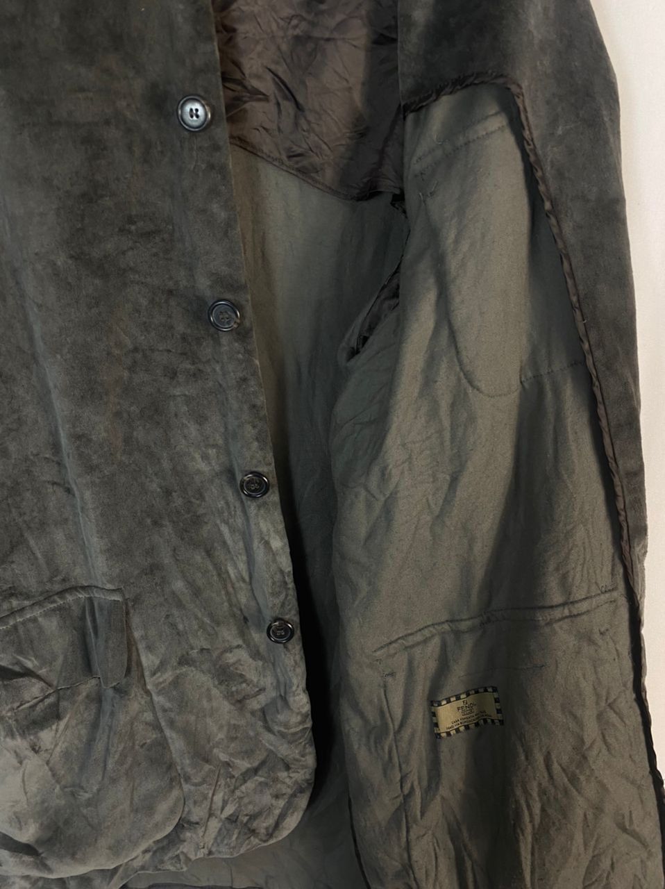 Fendi Vintage fendi button up velvet jacket Size US XL / EU 56 / 4 - 3 Thumbnail