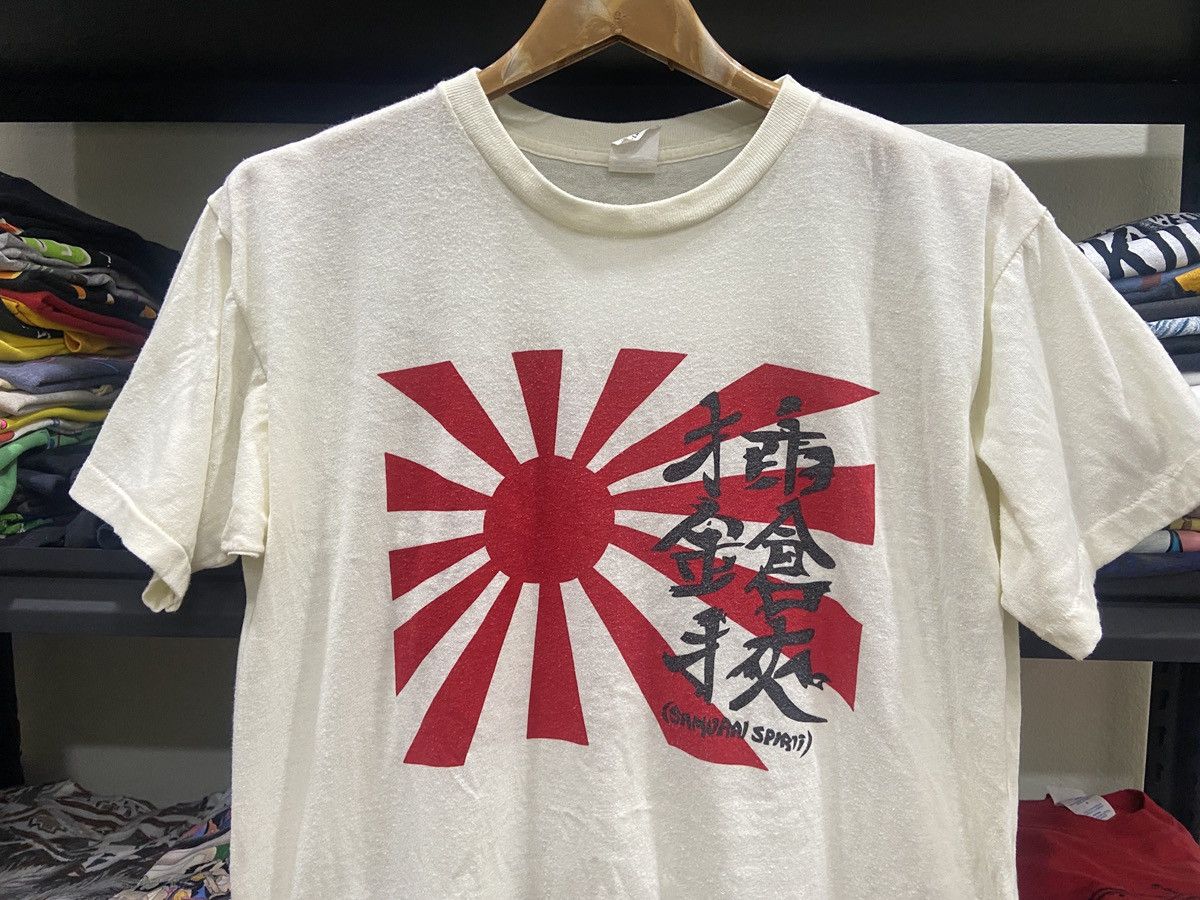 Band Tees × Vintage Vintage 70s 80s SAMURAI SPIRIT Japan Flag tour Rock TShirt Size US XL / EU 56 / 4 - 2 Thumbnail