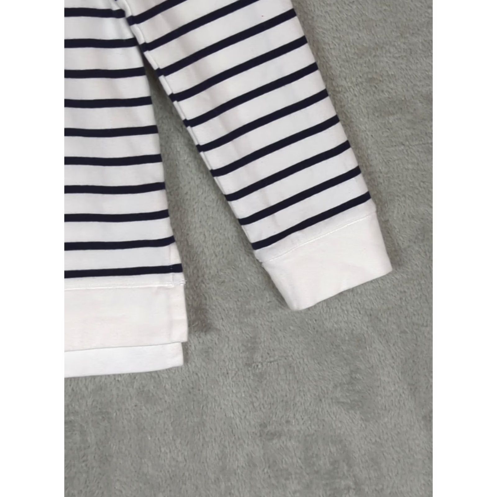 Talbots Talbots Womens Top S Navy White Striped Long Sleeve Pullover Shirt Nautical Casual Size S / US 4 / IT 40 - 4 Thumbnail
