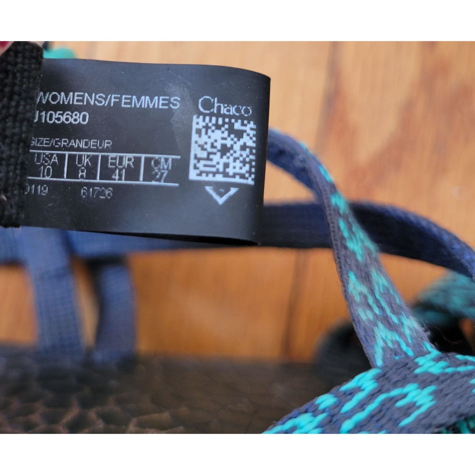 Chaco Chaco Womens Z/2 Classic Sport Sandals Blue Black 10 Summer Size US 10 / IT 40 - 4 Thumbnail
