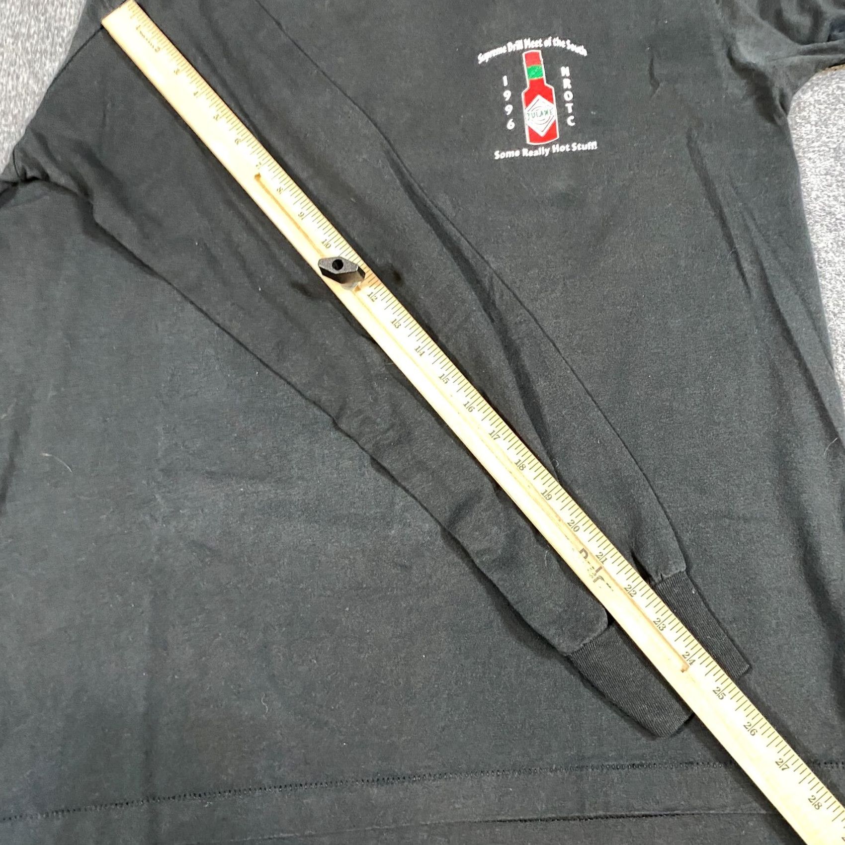 Vintage VINTAGE VTG Drill Meet of the South Shirt Large Black Double Sided 1996 Mardi Gras NROTC Mens Size US L / EU 52-54 / 3 - 6 Thumbnail