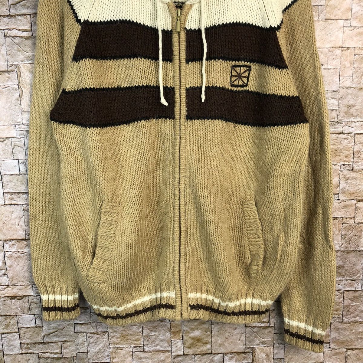 Homespun Knitwear × Japanese Brand Pendora Brown Hoodie Knitwear sweater #A653 Size US M / EU 48-50 / 2 - 7 Thumbnail