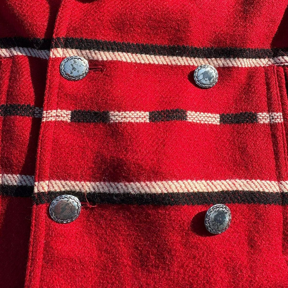 Hysteric Glamour Hysteric Glamour Red Stripe Wool Coat Jacket Size S / US 4 / IT 40 - 6 Thumbnail