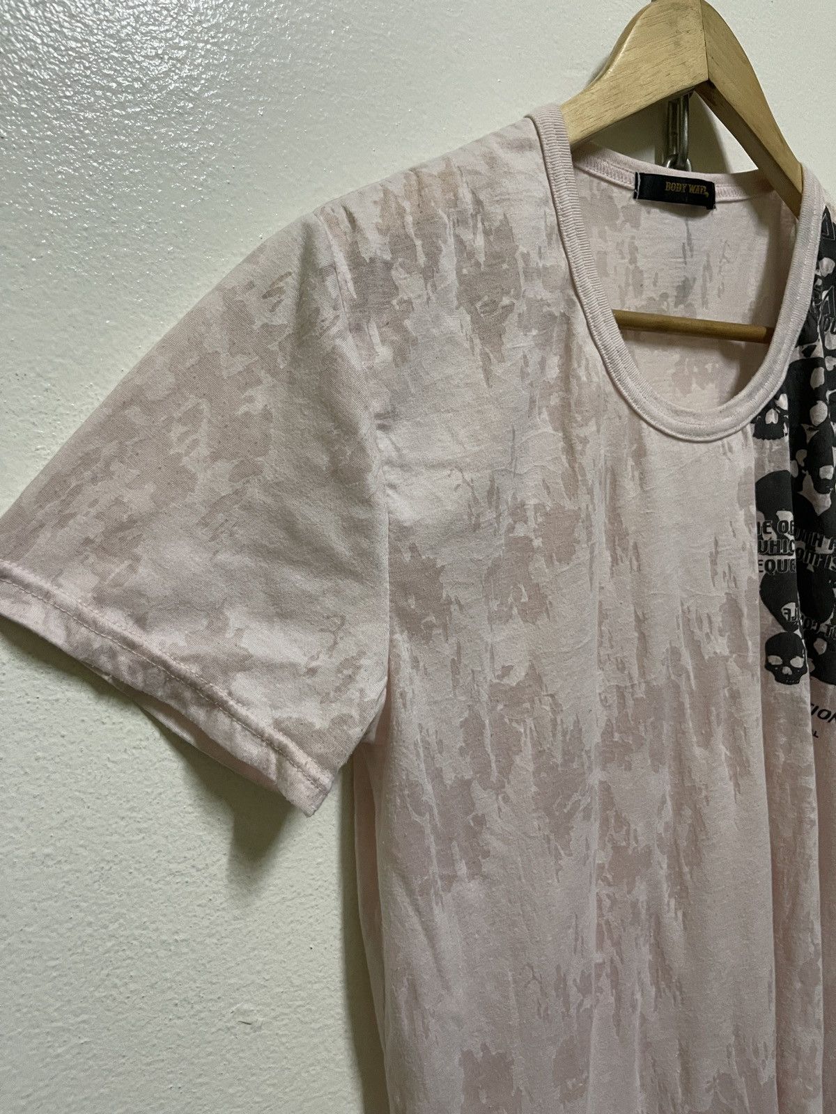 Japanese Brand Body Wave Skull Print T Shirt Size US L / EU 52-54 / 3 - 2 Thumbnail