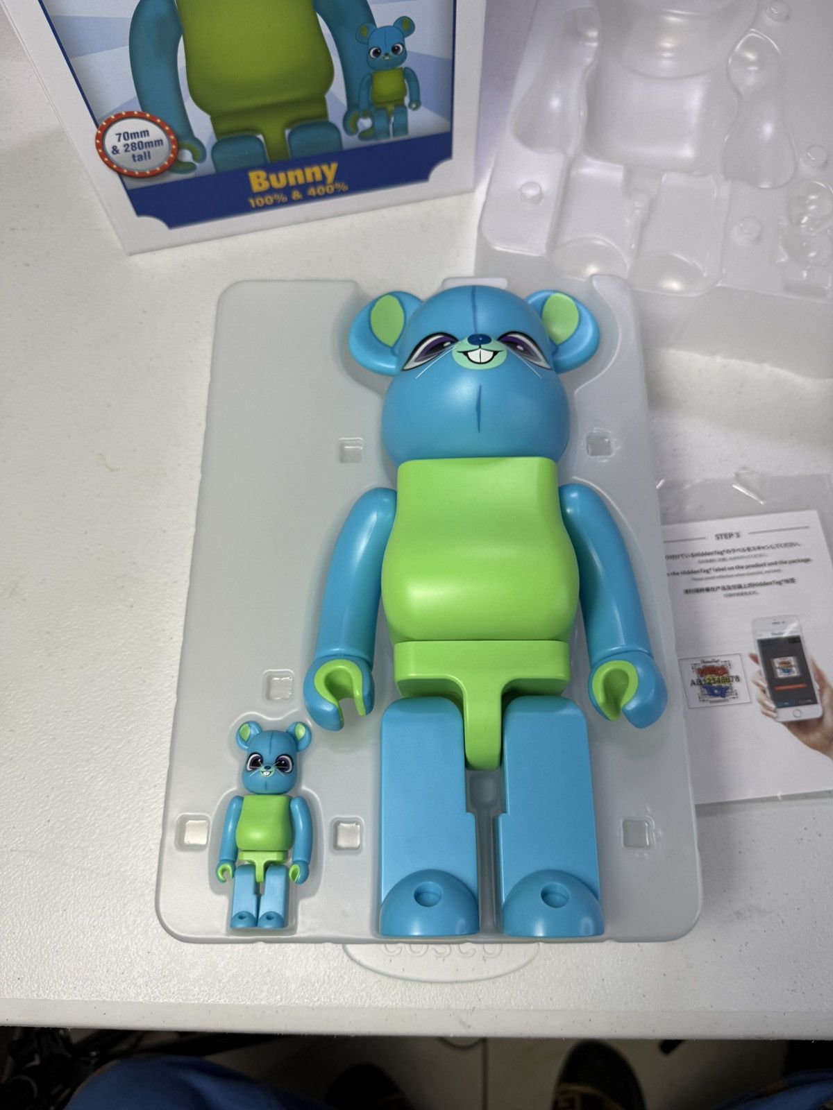 Other MEDICOM TOY BE@RBRICK Bunny 100％ & 400％ TOY STORY Disney Size ONE SIZE - 2 Thumbnail