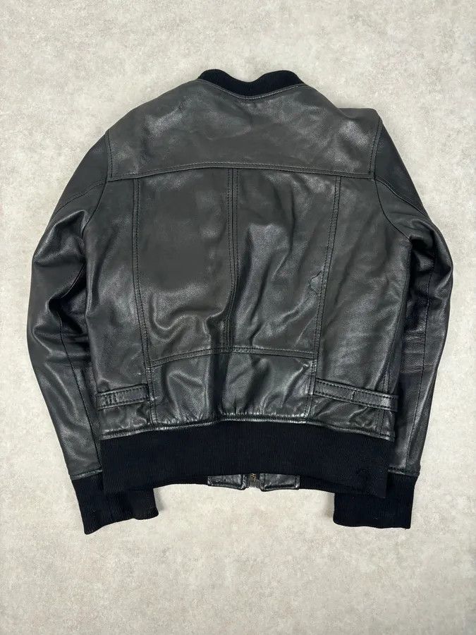 Dirk Bikkembergs AW2010 Bikkembergs Black Sheep Leather Bomber Jacket Size US S / EU 44-46 / 1 - 4 Thumbnail
