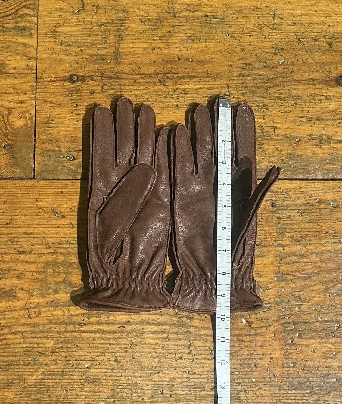 Prada Prada Brown Lined Leather Gloves - Size 8 Size ONE SIZE - 4 Thumbnail