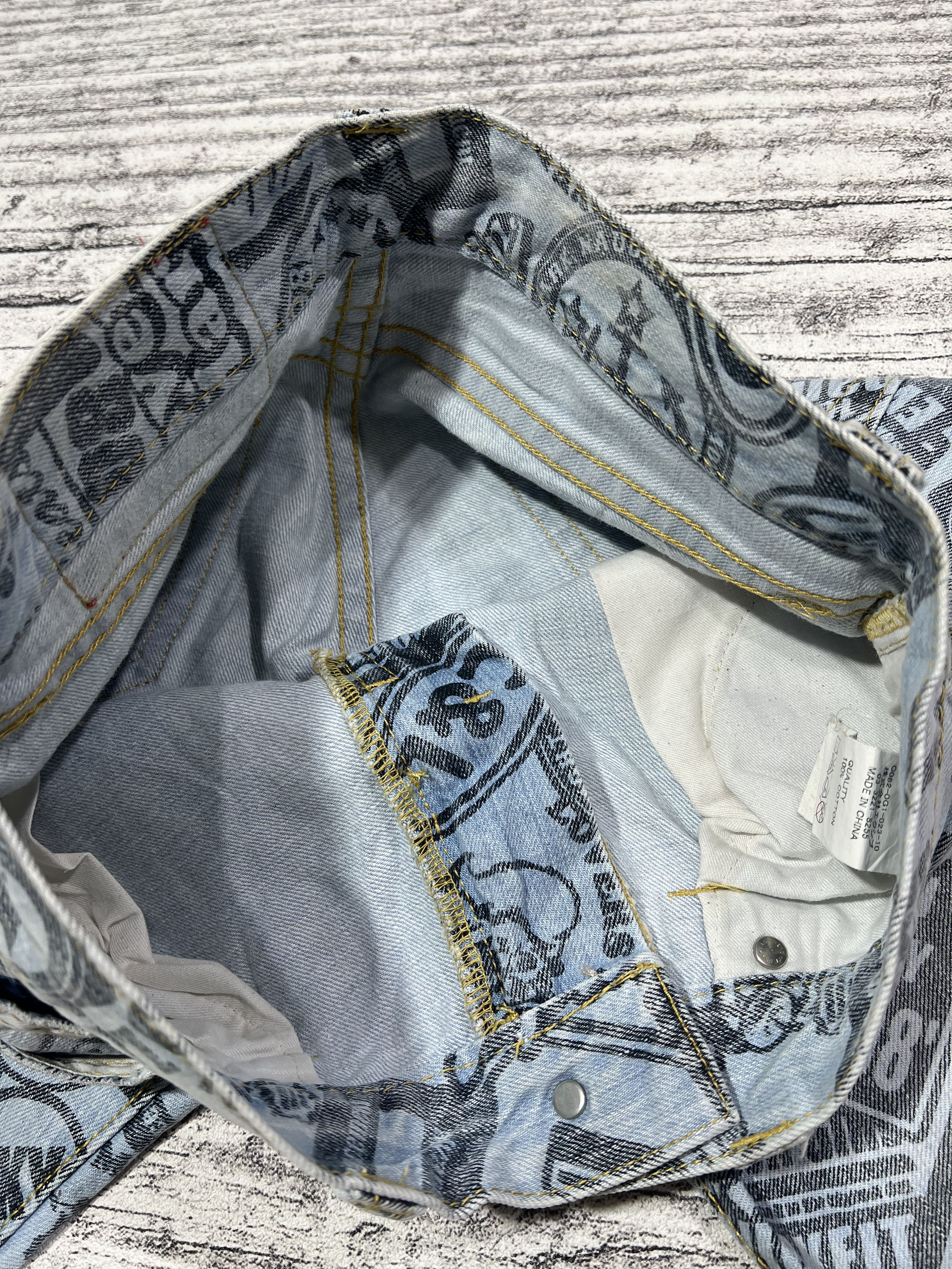 Japanese Brand 2000s Hysteric Poem Denim Jorts y2k Lgb Ifsixwasnine Size US 30 / EU 46 - 7 Thumbnail