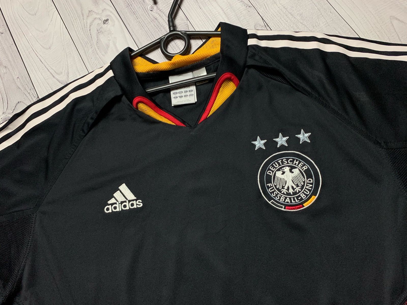 Adidas × Vintage Adidas vintage soccer jersey Germany black rare Size XL Size US XL / EU 56 / 4 - 3 Thumbnail