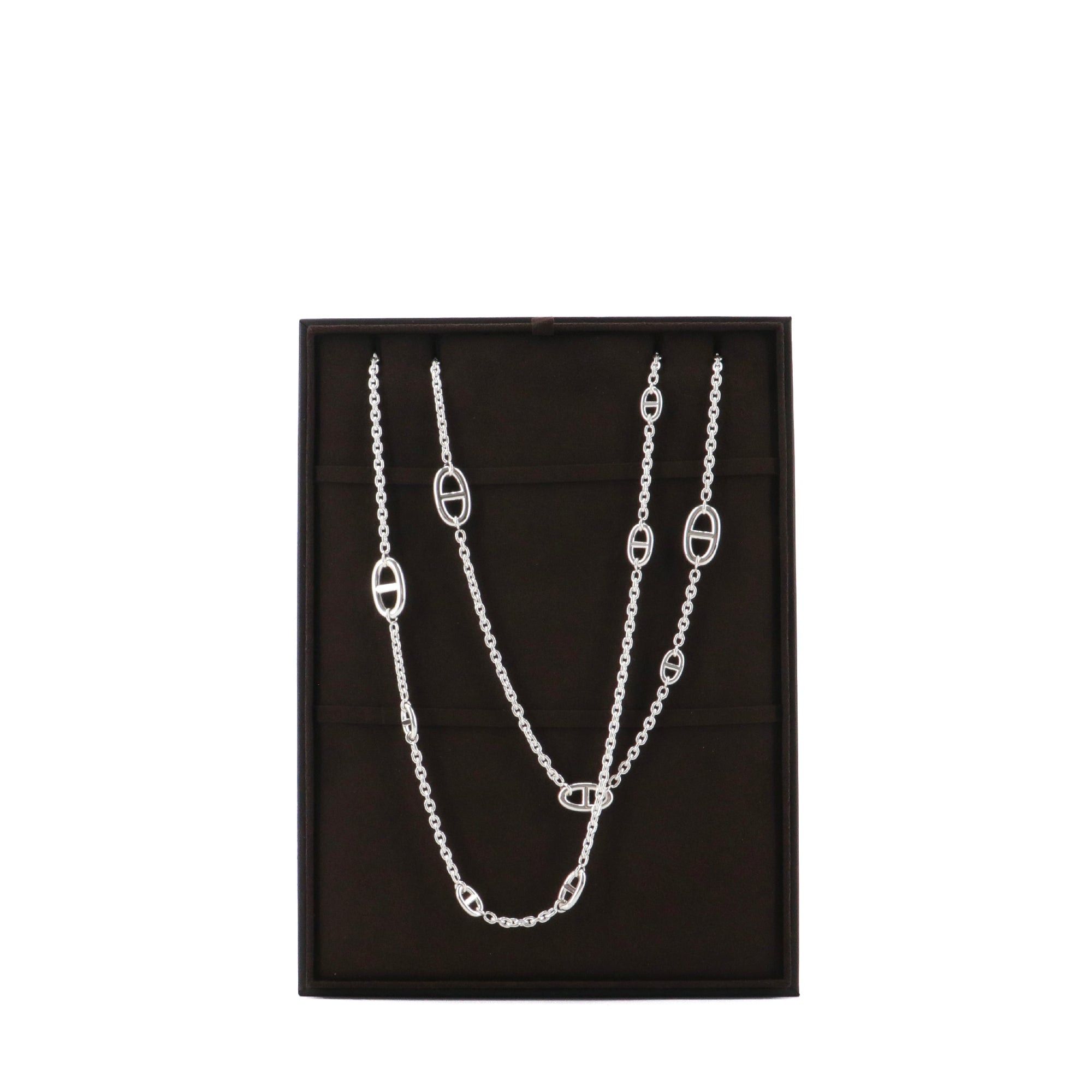 Hermes HERMÈS - Hermès Farandole 120 long necklace in silver Size ONE SIZE - 1 Thumbnail