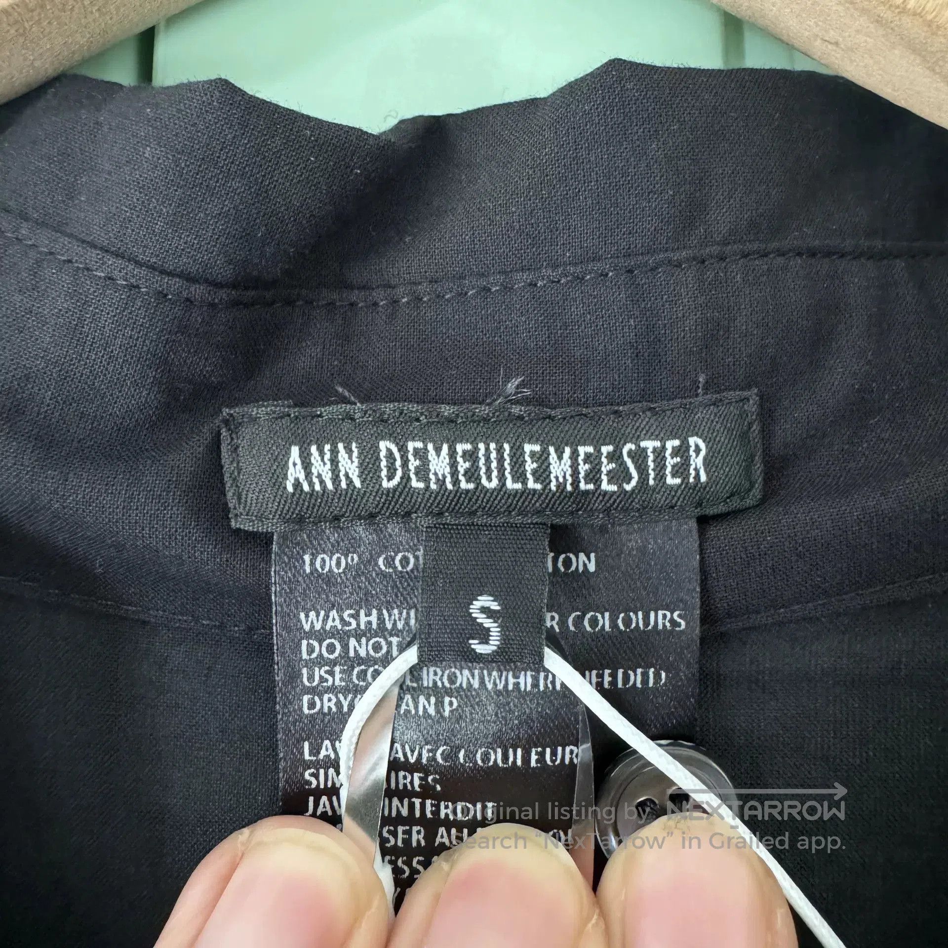 Ann Demeulemeester Ann Demeulemeester Black Ruched Sleeve Shirt. Size S / US 4 / IT 40 - 3 Thumbnail