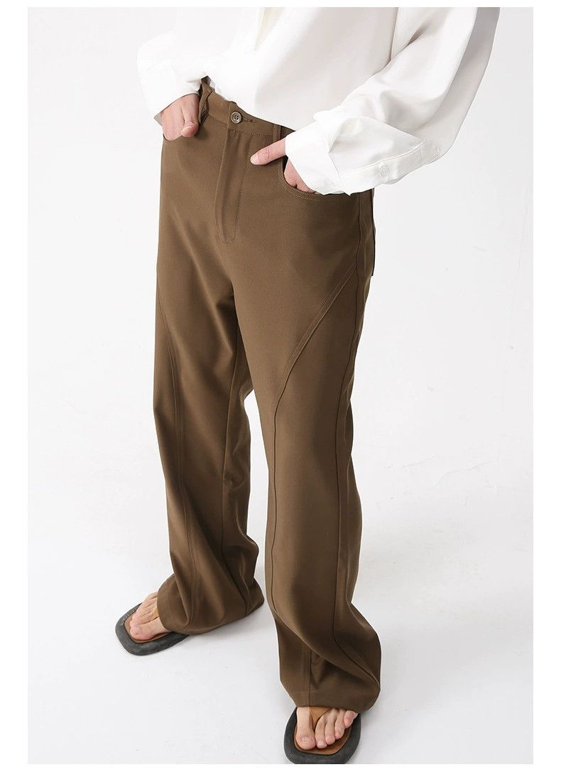 cleanfit patchwork yuppie flared pants