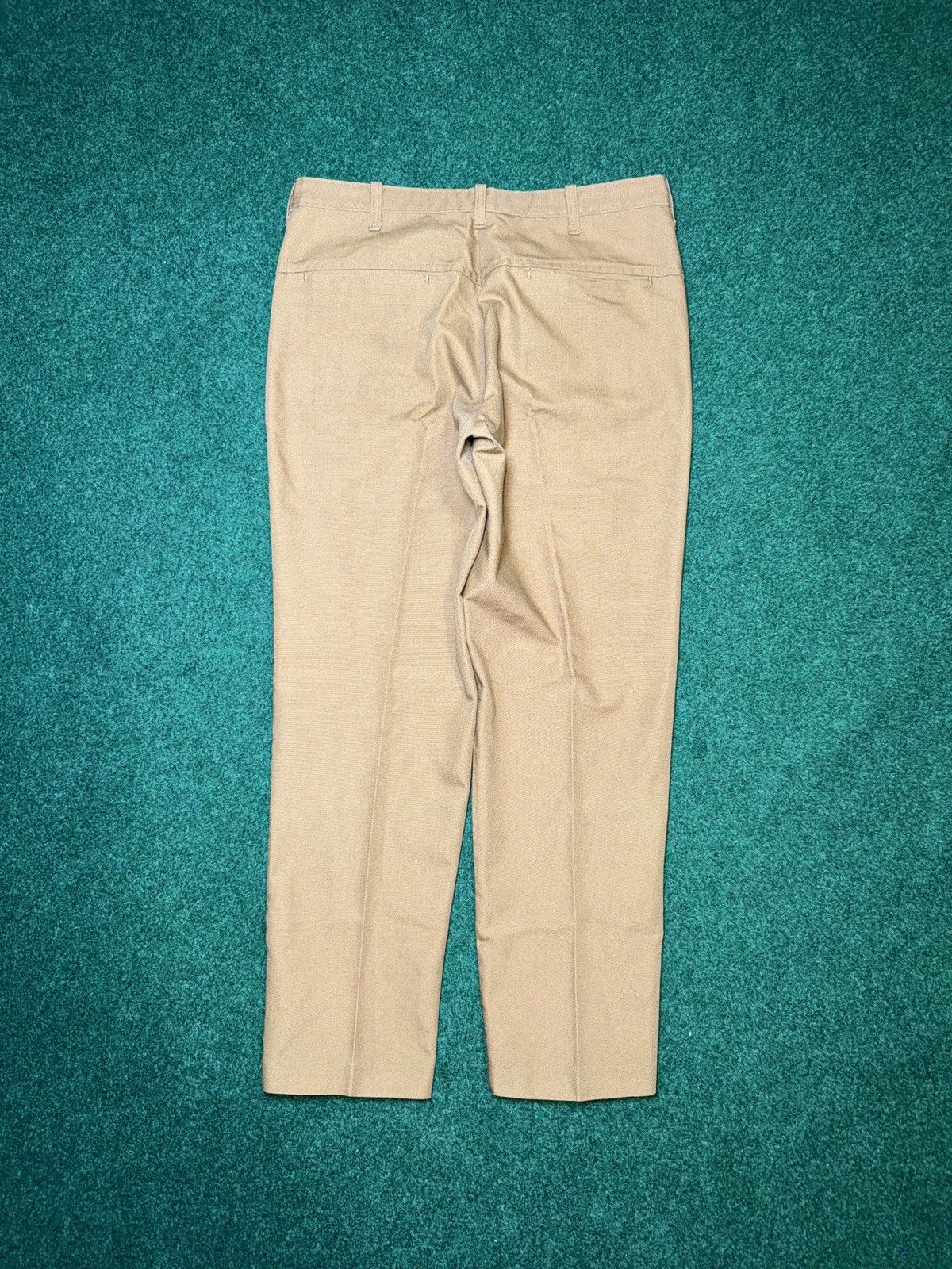 Sears × Vintage Vintage 70s Sears Perma Prest Talon Zipper Biege Trousers Size US 32 / EU 48 - 4 Thumbnail
