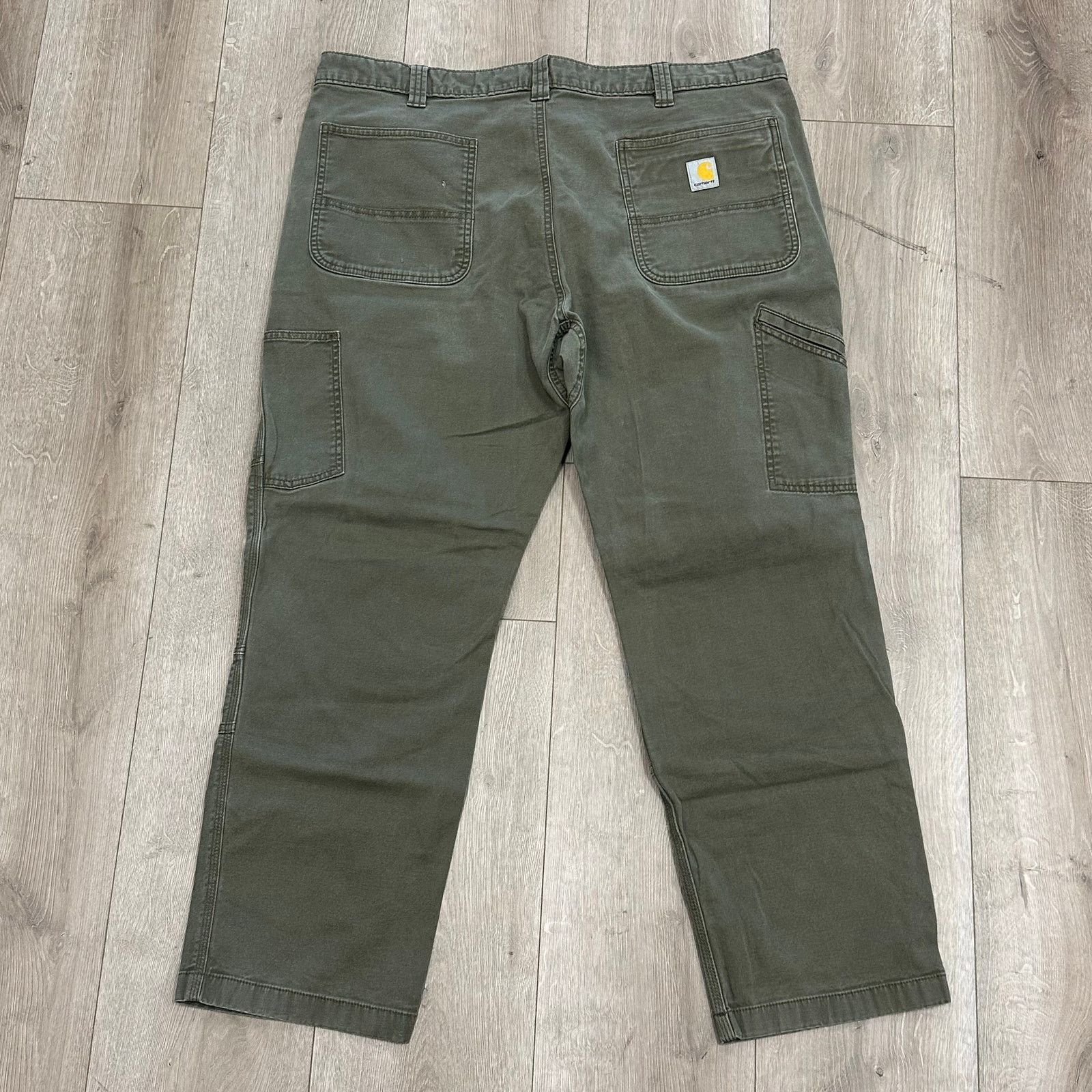 Carhartt Carhartt Relaxed Fit Olive Green Carpenter Pants 42x30 Size US 42 / EU 58 - 1 Thumbnail