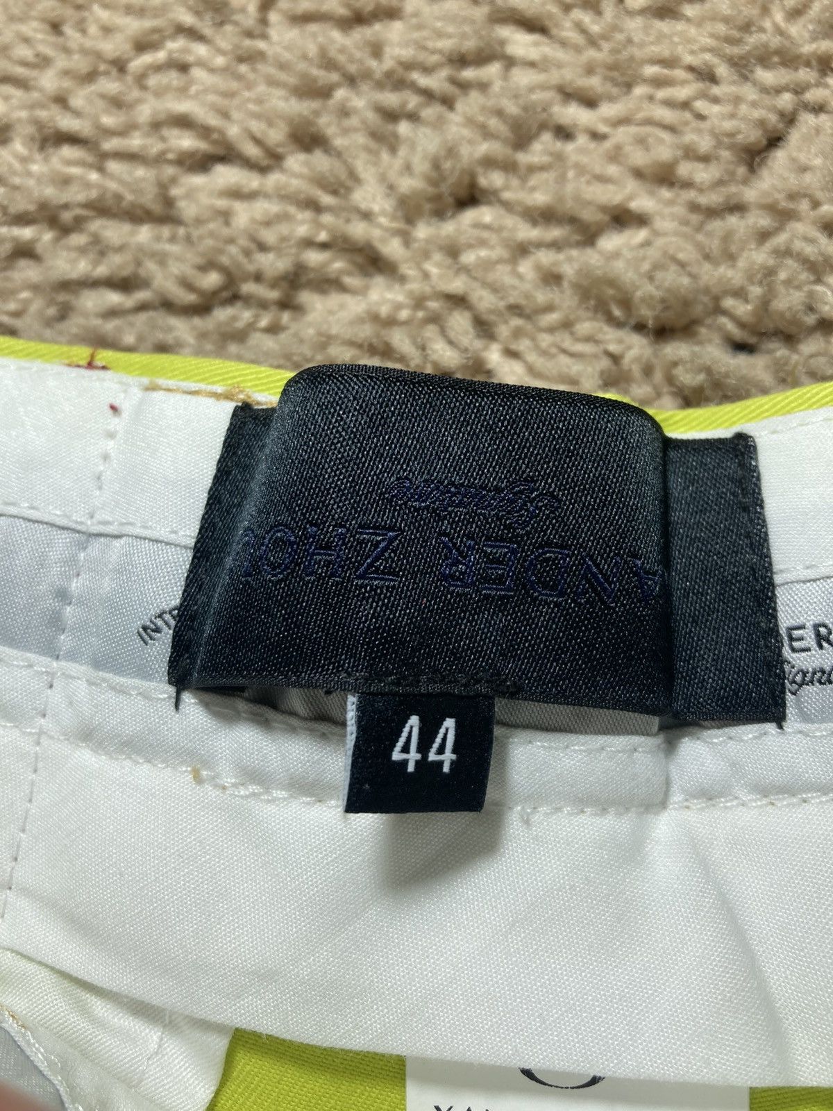 Xander Zhou SS18 Xander Zhou Pleated Trouser Volt Green Logo XZ Alien Size US 28 / EU 44 - 5 Thumbnail