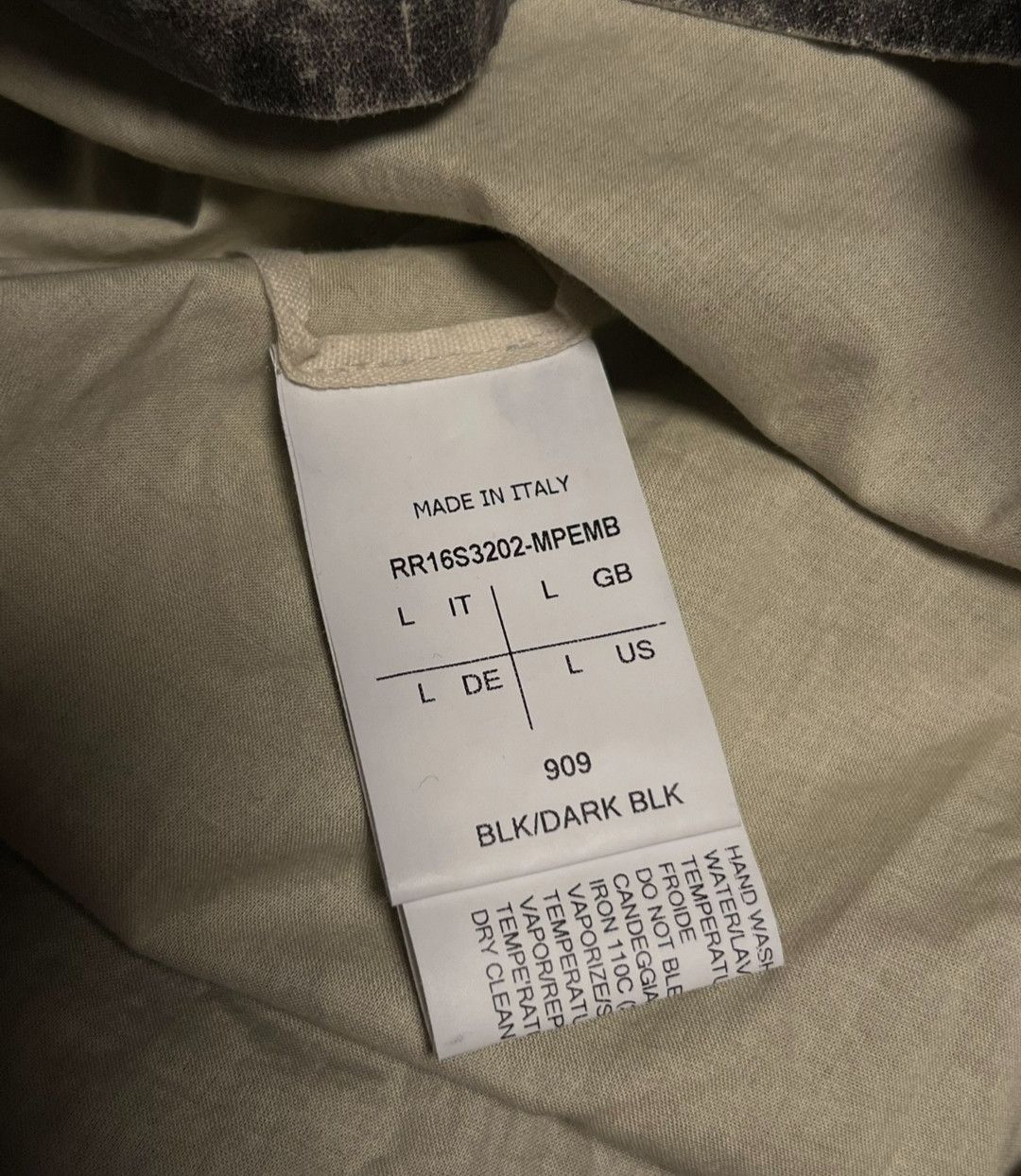 Rick Owens 16SS show main line one-eyed embroidered short sleeves Size US L / EU 52-54 / 3 - 5 Thumbnail