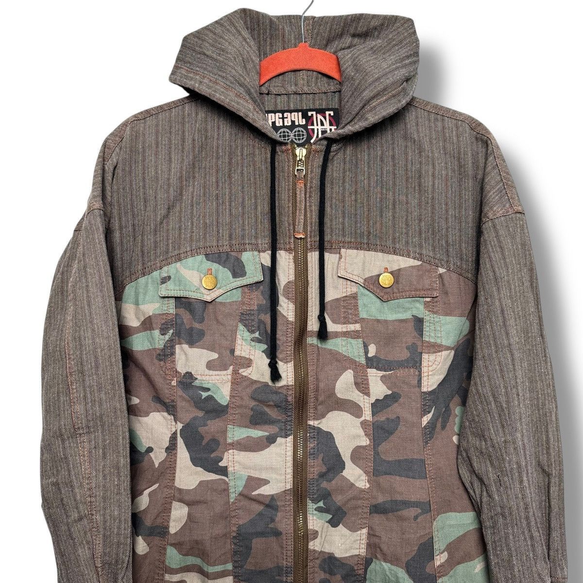 Jean Paul Gaultier Vintage Jean Paul Gaultier Camouflage Army Parka Jacket Size US XS / EU 42 / 0 - 4 Thumbnail