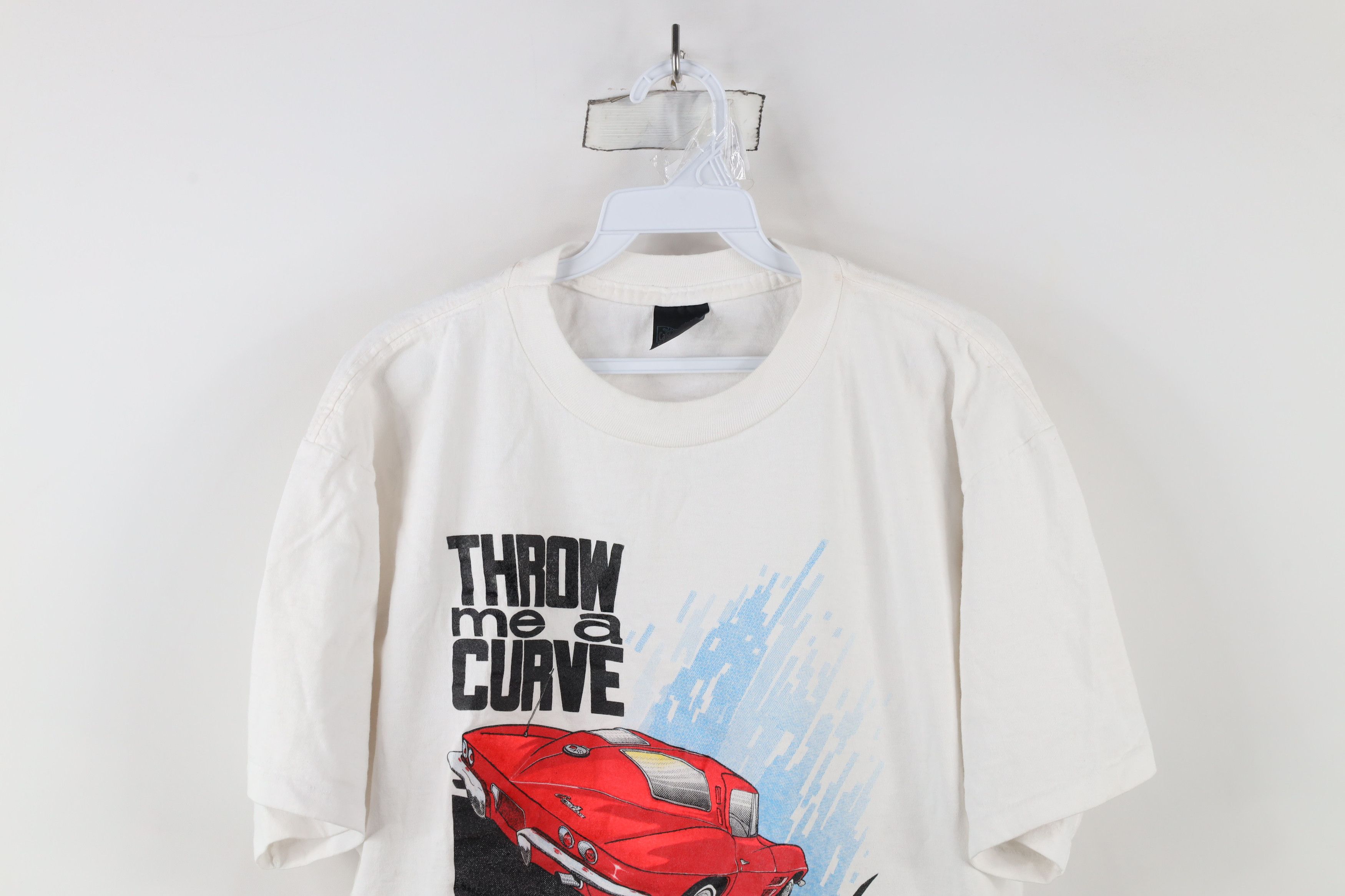 Vintage Vintage 90s Streetwear A Curve Muscle Car Racing T-Shirt USA Size US L / EU 52-54 / 3 - 2 Thumbnail