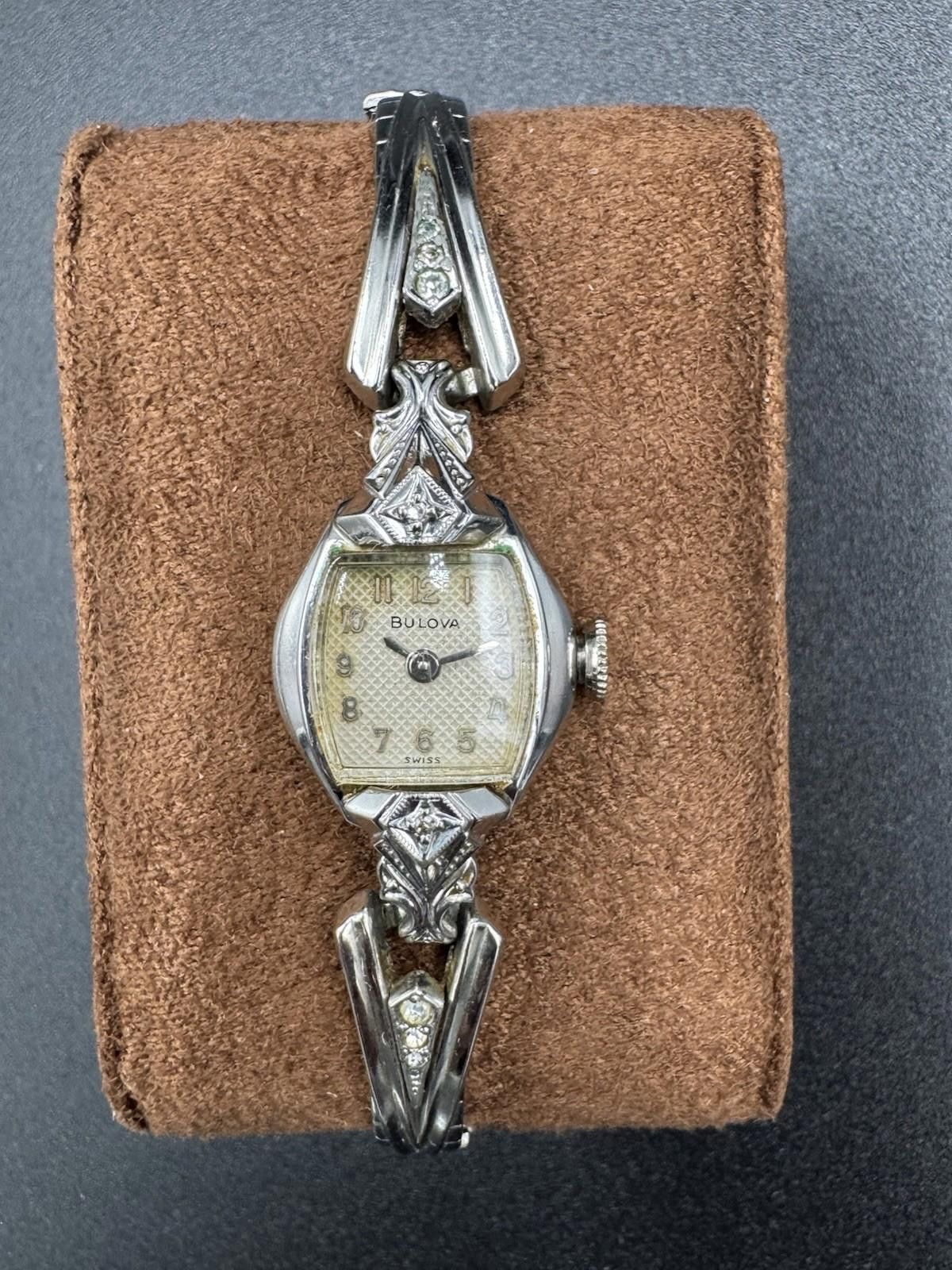 Bulova Vintage 1960 Bulova Ladies 17J Watch 10K RGP Speidel Band Size ONE SIZE - 1 Thumbnail
