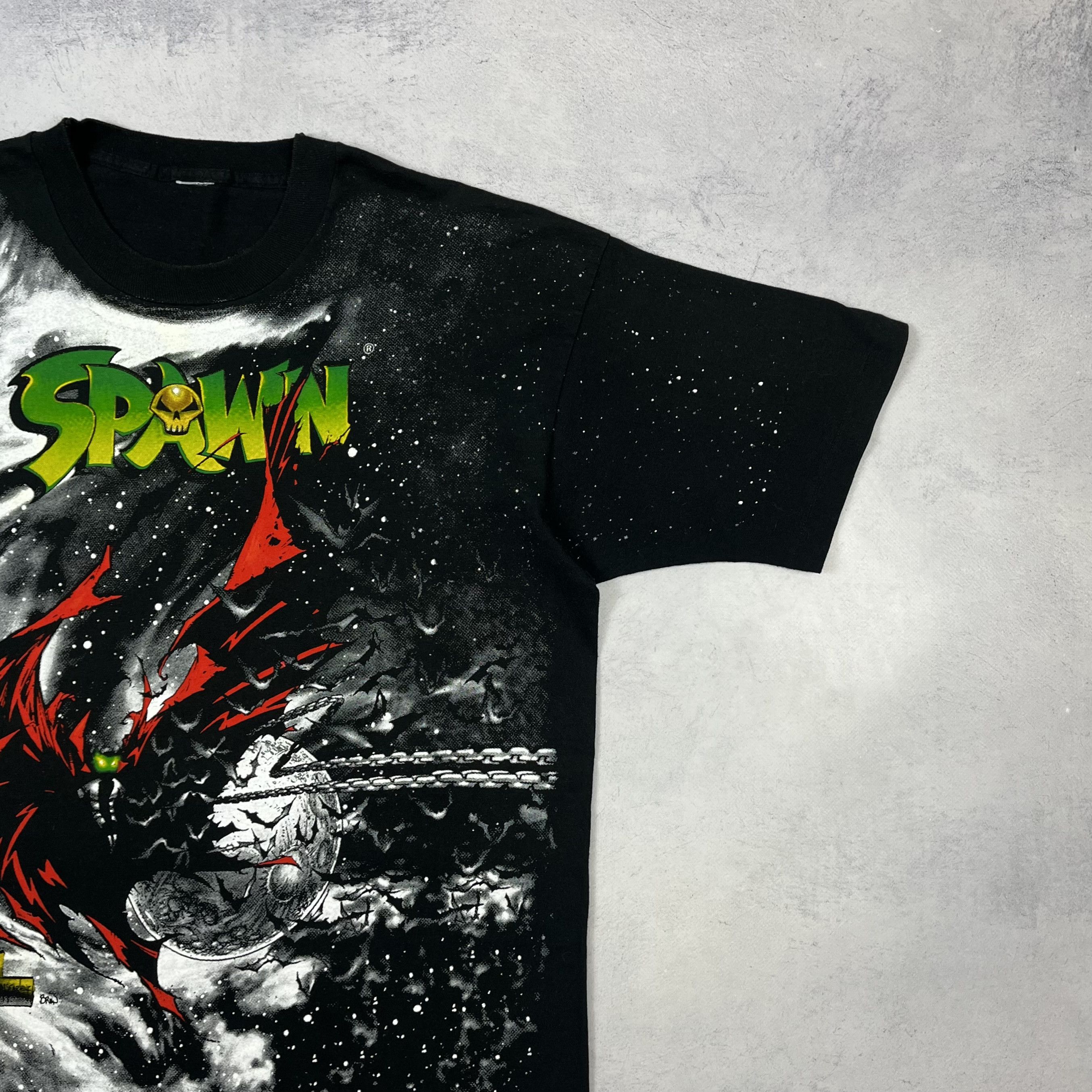 Vintage Spawn Movie Rare All Over Print T Shirt 1997